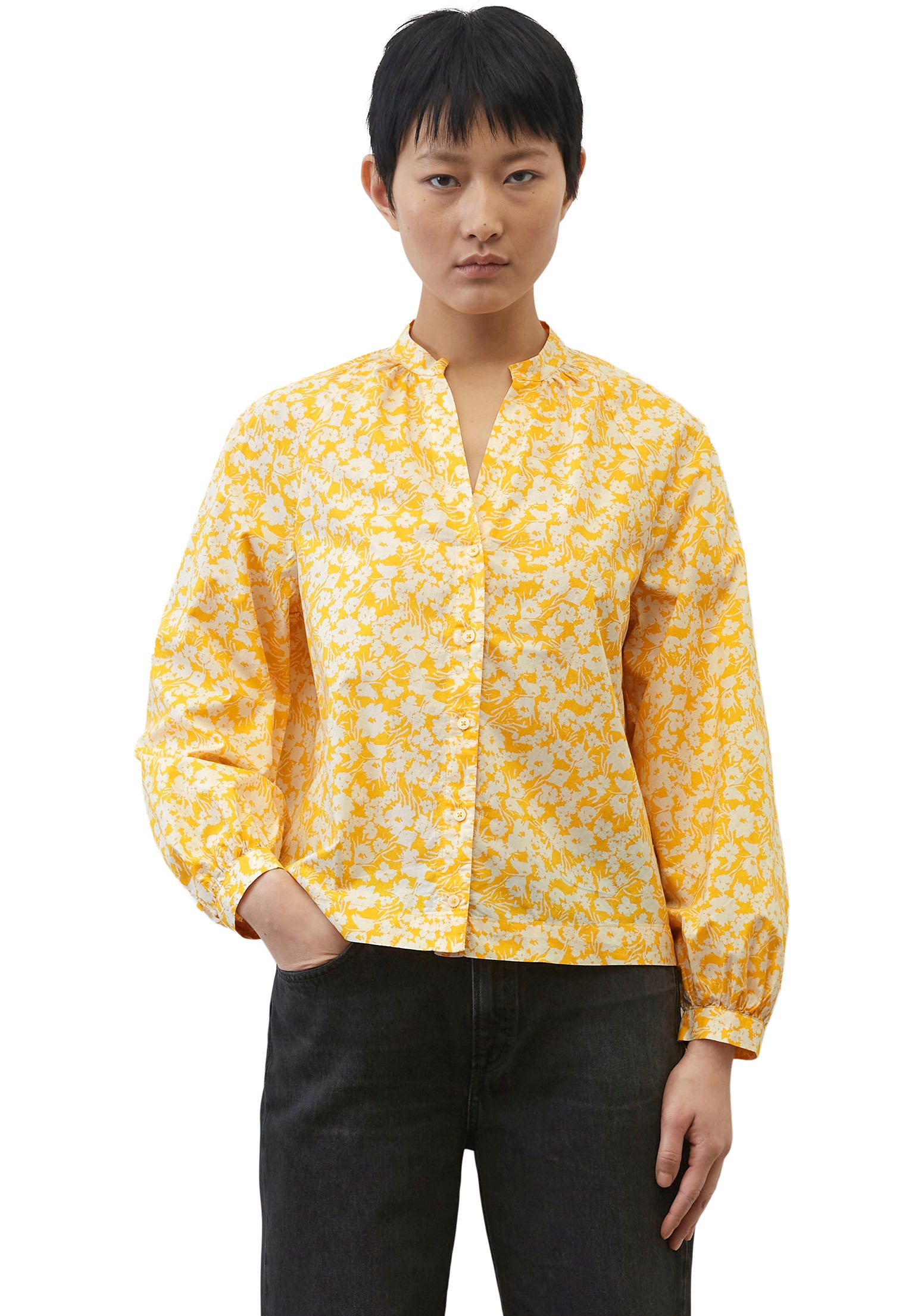 Marc O'Polo Druckbluse, mit kleinem Stehkragen kaufen