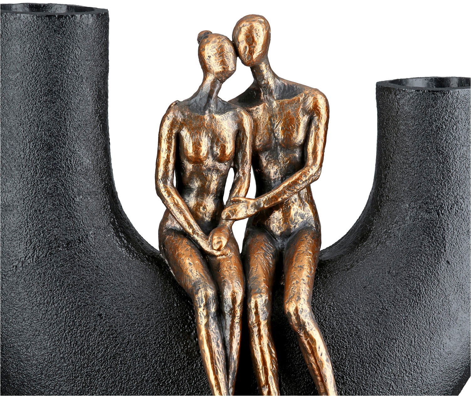 Casablanca by Gilde Tischvase »Vase Frau; Mann Movement schwarz H. 20,5 cm«, (1 St.)