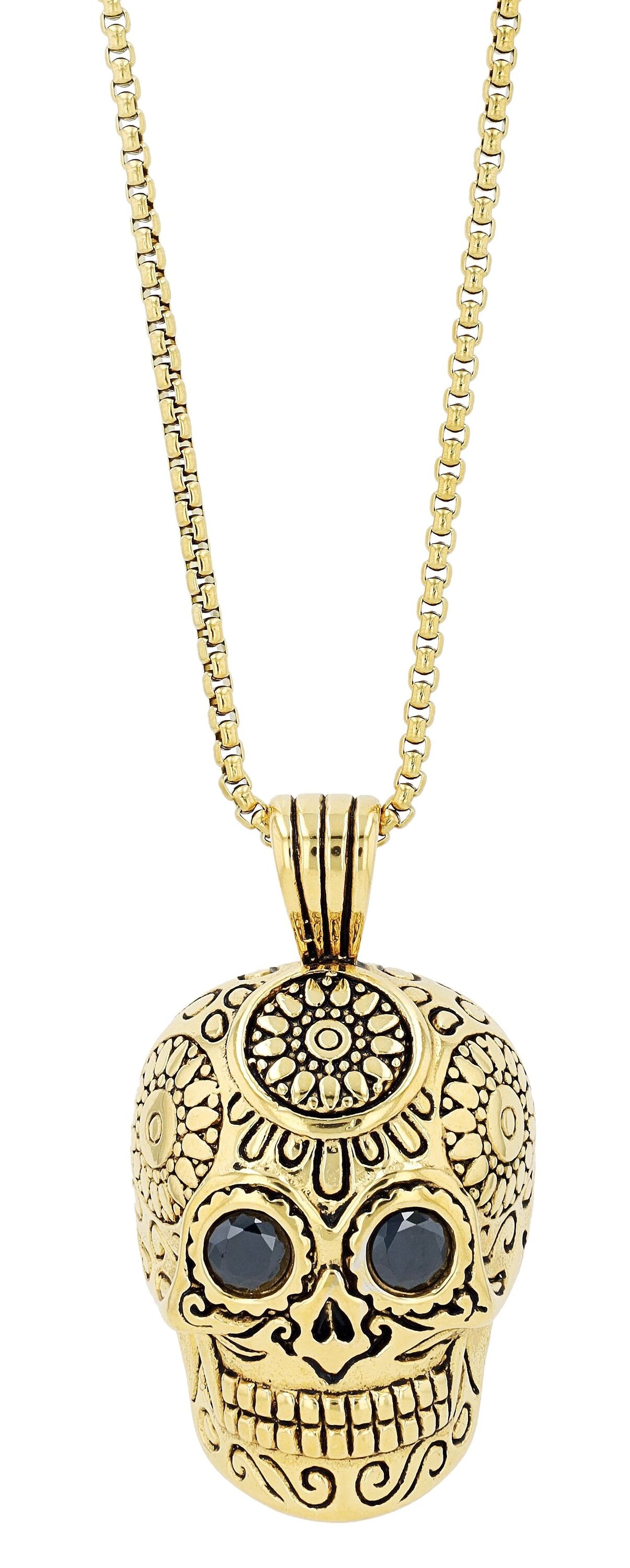 Adelia´s Kette ohne Anhänger »Unisex Halskette mit Anhänger ¿ Totenkopf aus Edelstahl«