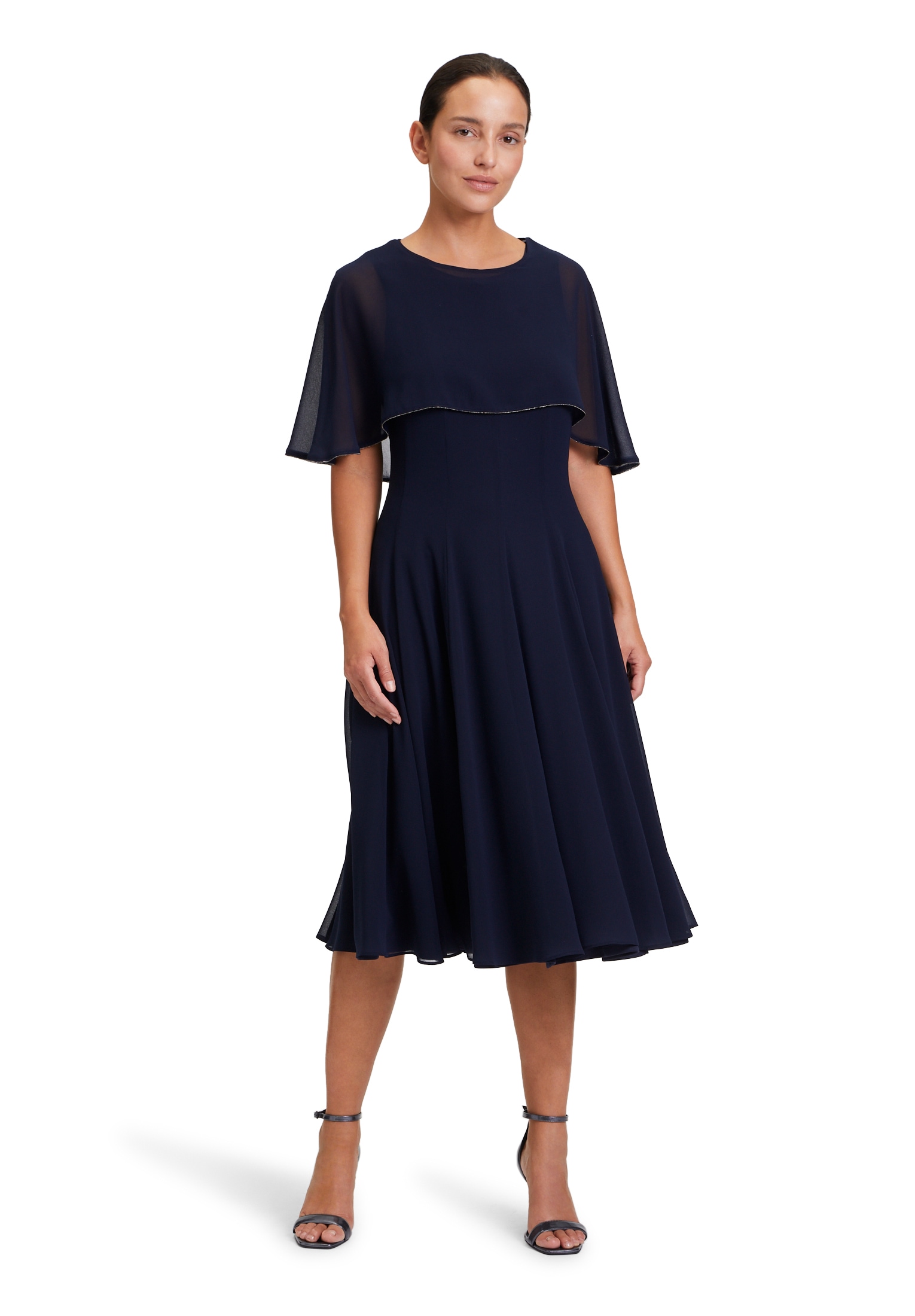 Vera Mont Chiffonkleid »Chiffonkleid kurzarm«