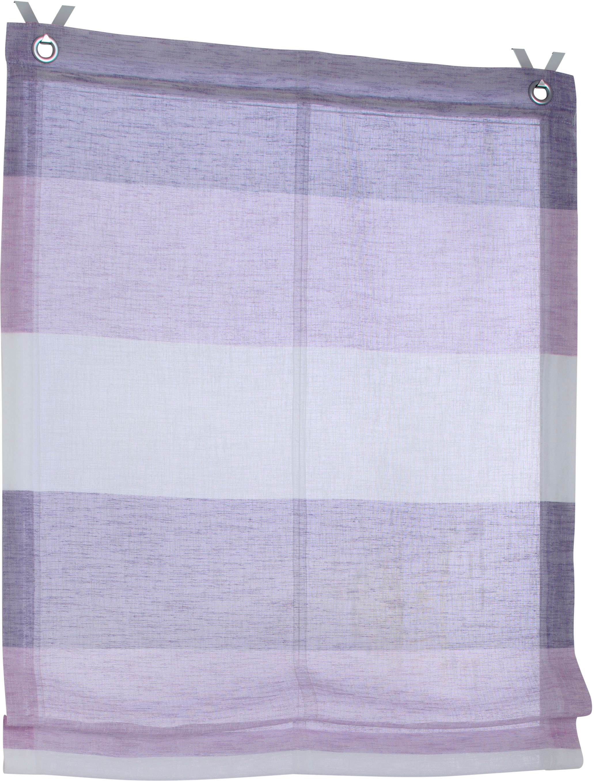 Kutti Raffrollo »Marit« mit Hakenaufhängung ohne Bohren halbtransparent, Polyester, Hakenaufhängung in bunt