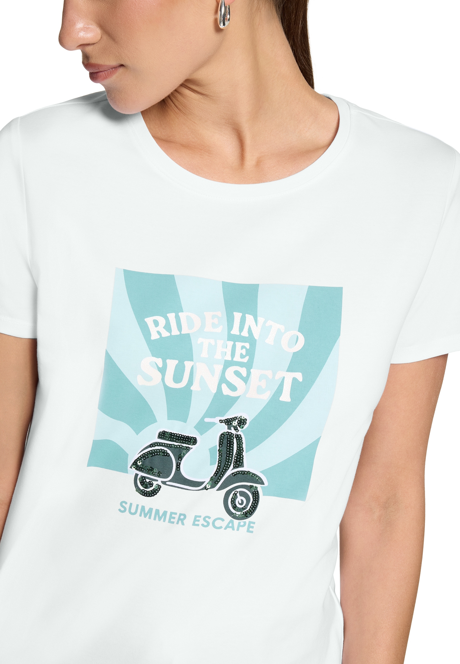Zero Print-Shirt »Printshirt mit Aufdruck«