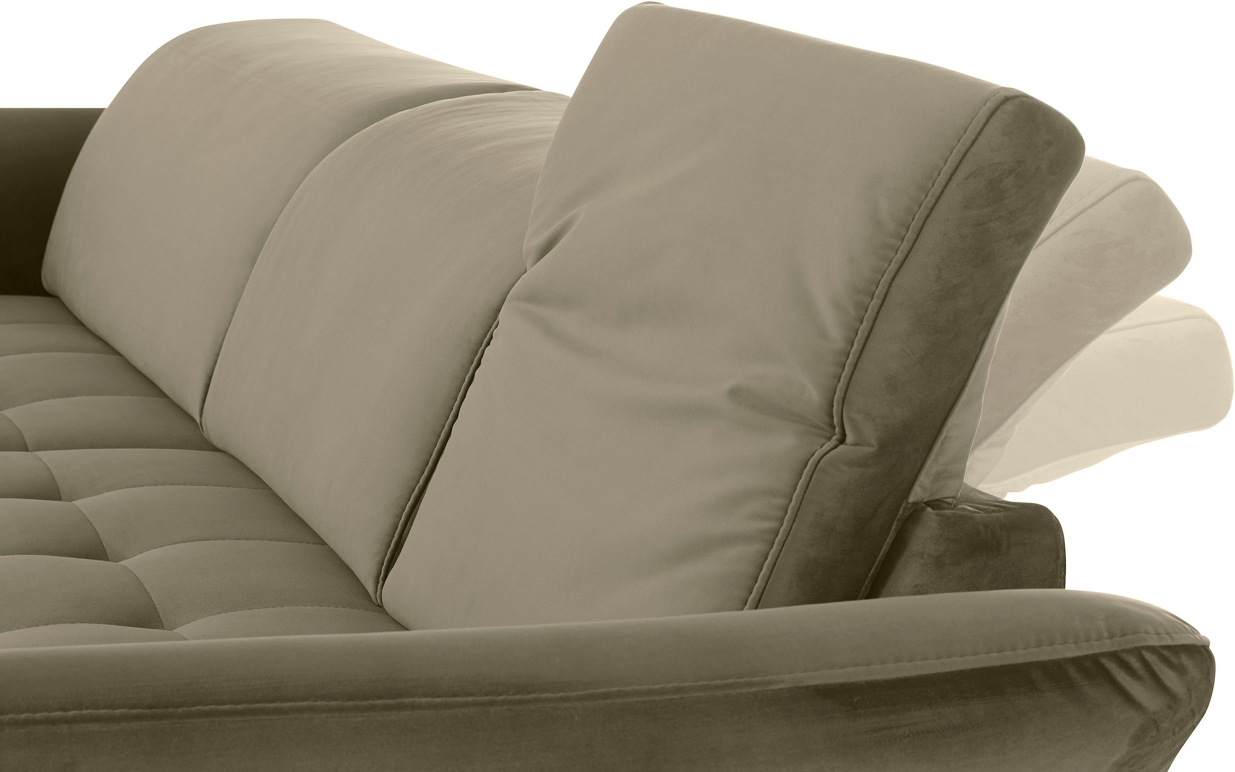 INOSIGN Ecksofa »Fresh L-Form«, Federkern, wahlweise Kopfteilverstellung und motorischer Vorziehsitz