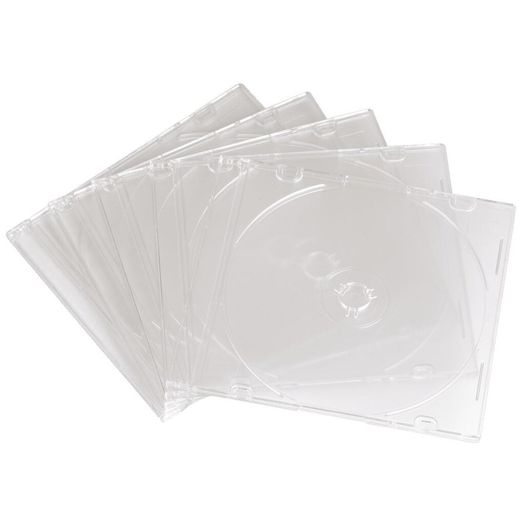 Hama CD-Hülle »CD-Leerhülle Slim, 25er-Pack, Transparent, DVD CD Leerhülle«