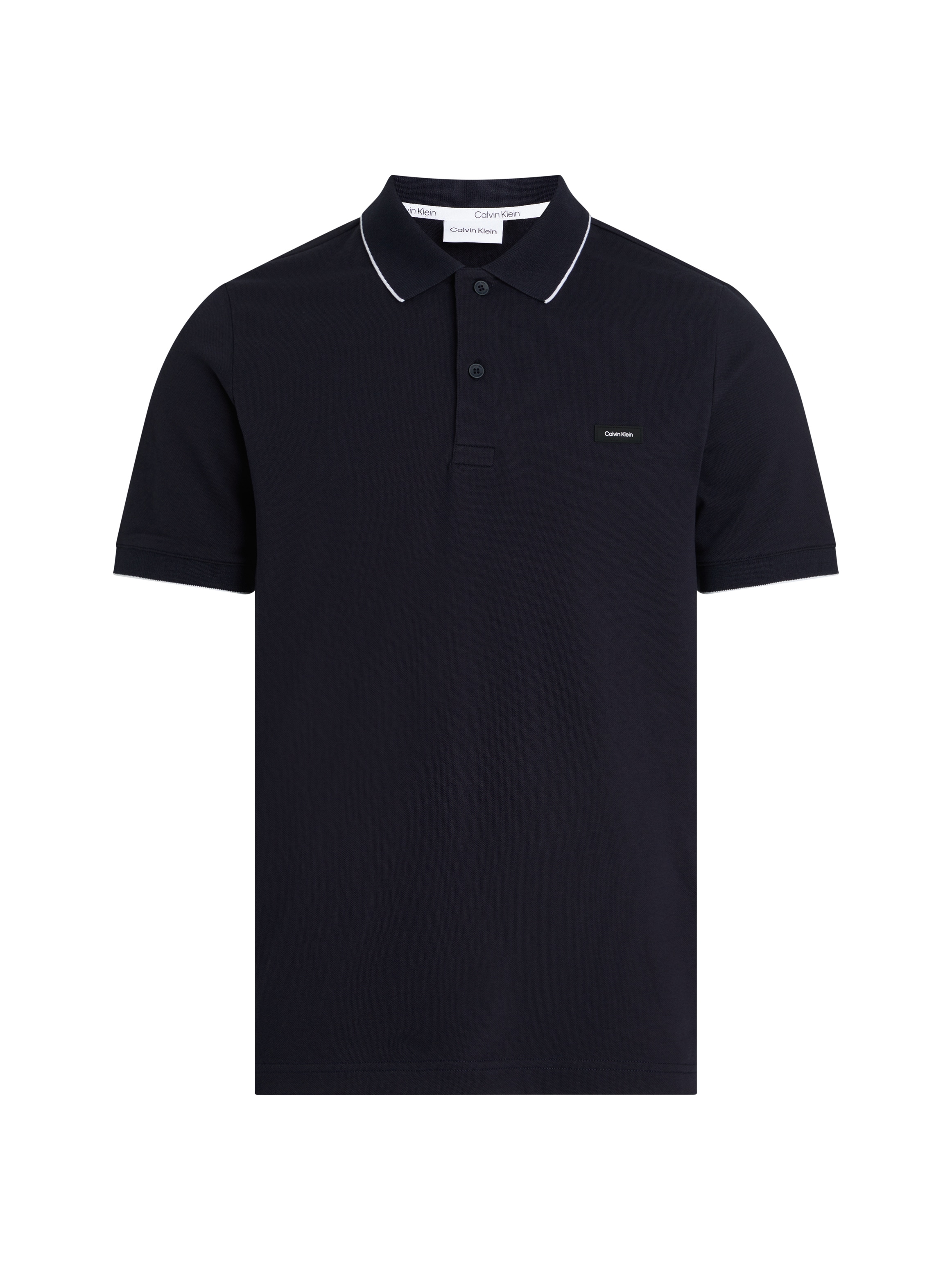 Calvin Klein Poloshirt »STRETCH PIQUE TIPPING POLO«, mit Streifendetail am Kragen