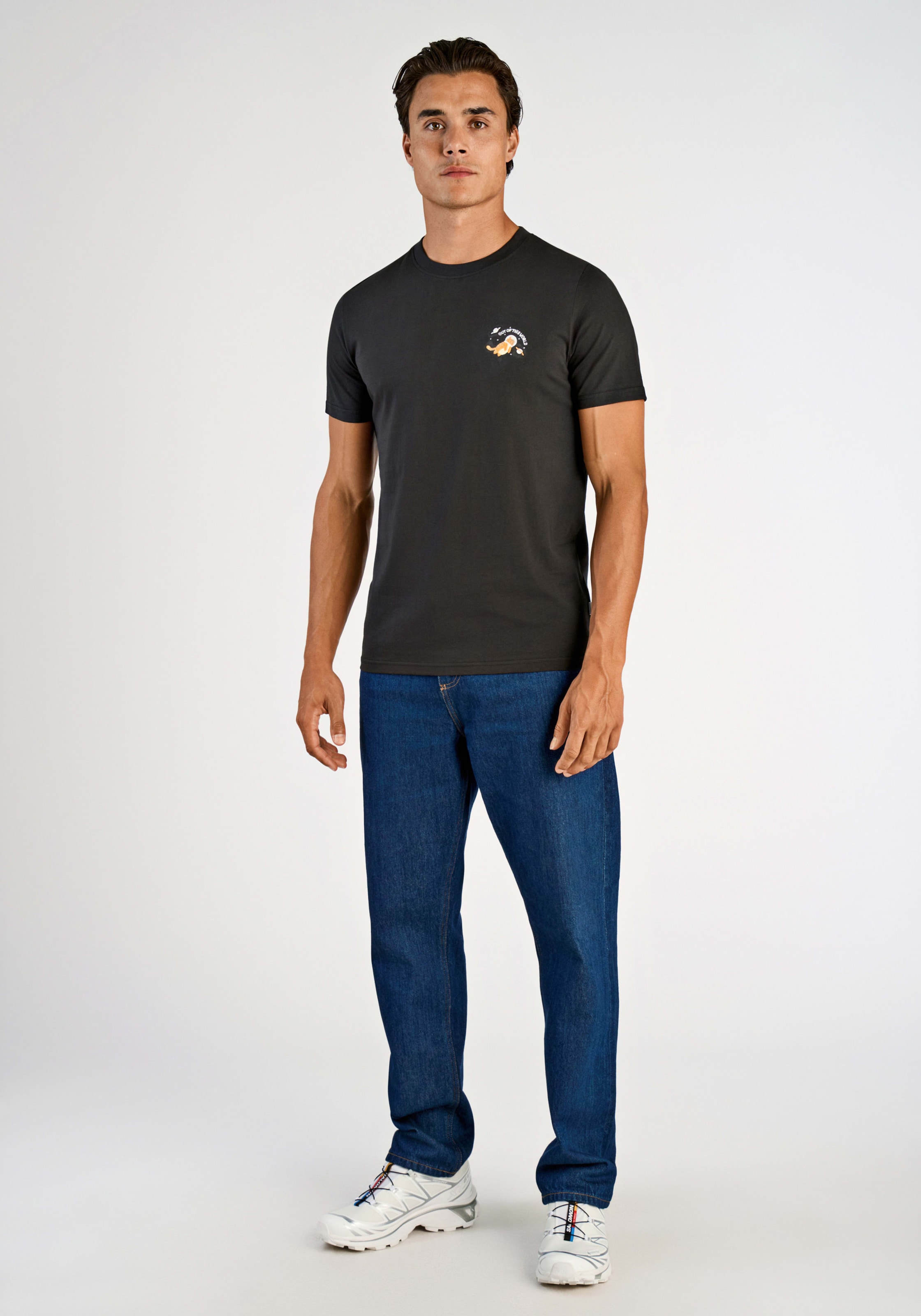 LINDBERGH T-Shirt mit Statement-Stickerei auf der Brust