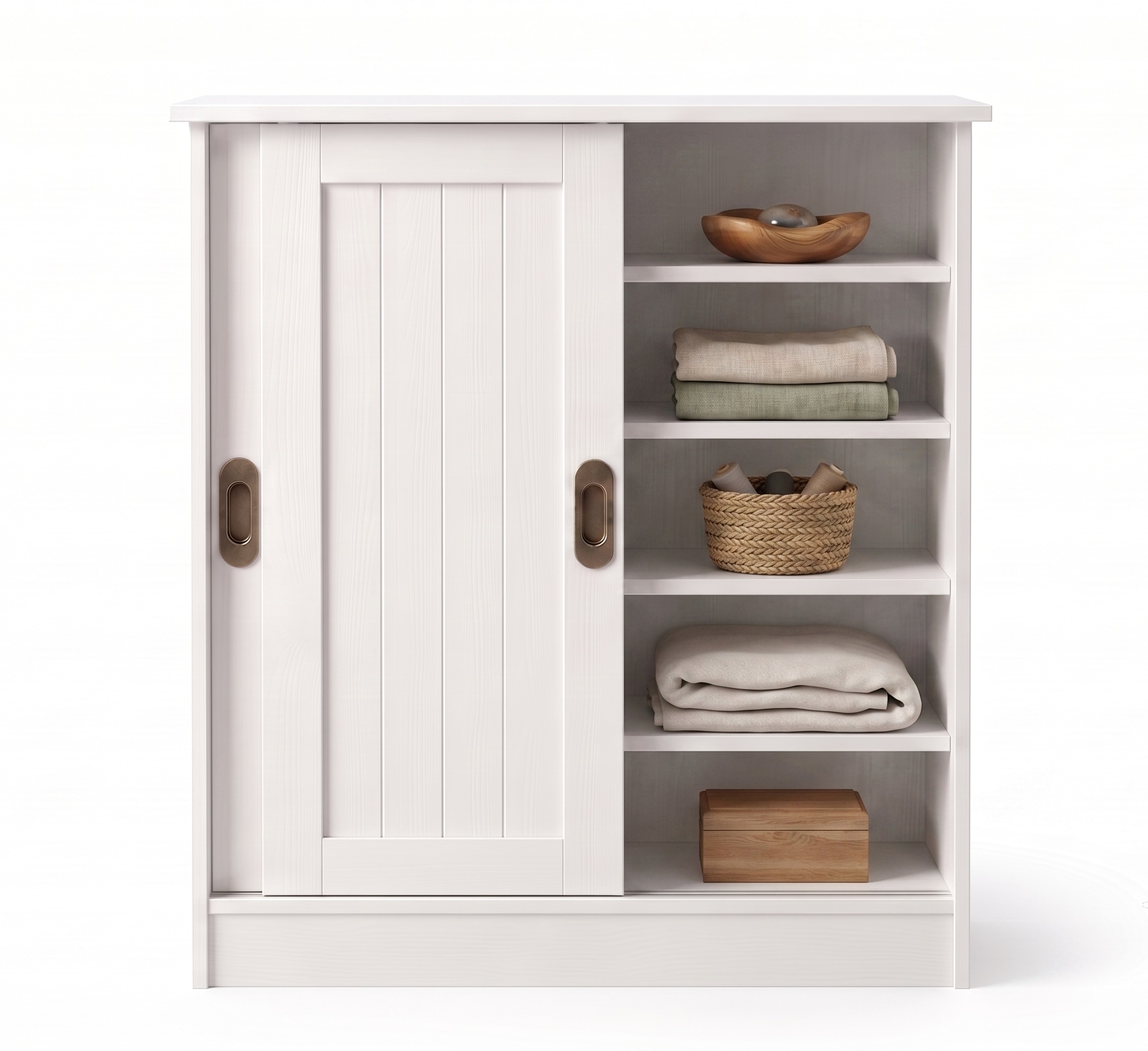 OTTO home Schuhschrank »Malmö Schuhkommode mit Schiebetüren« B/T/H: 77/37/89 cm,  aus massiver FSC®-zertifizierter Kiefer,  Breite 77 cm