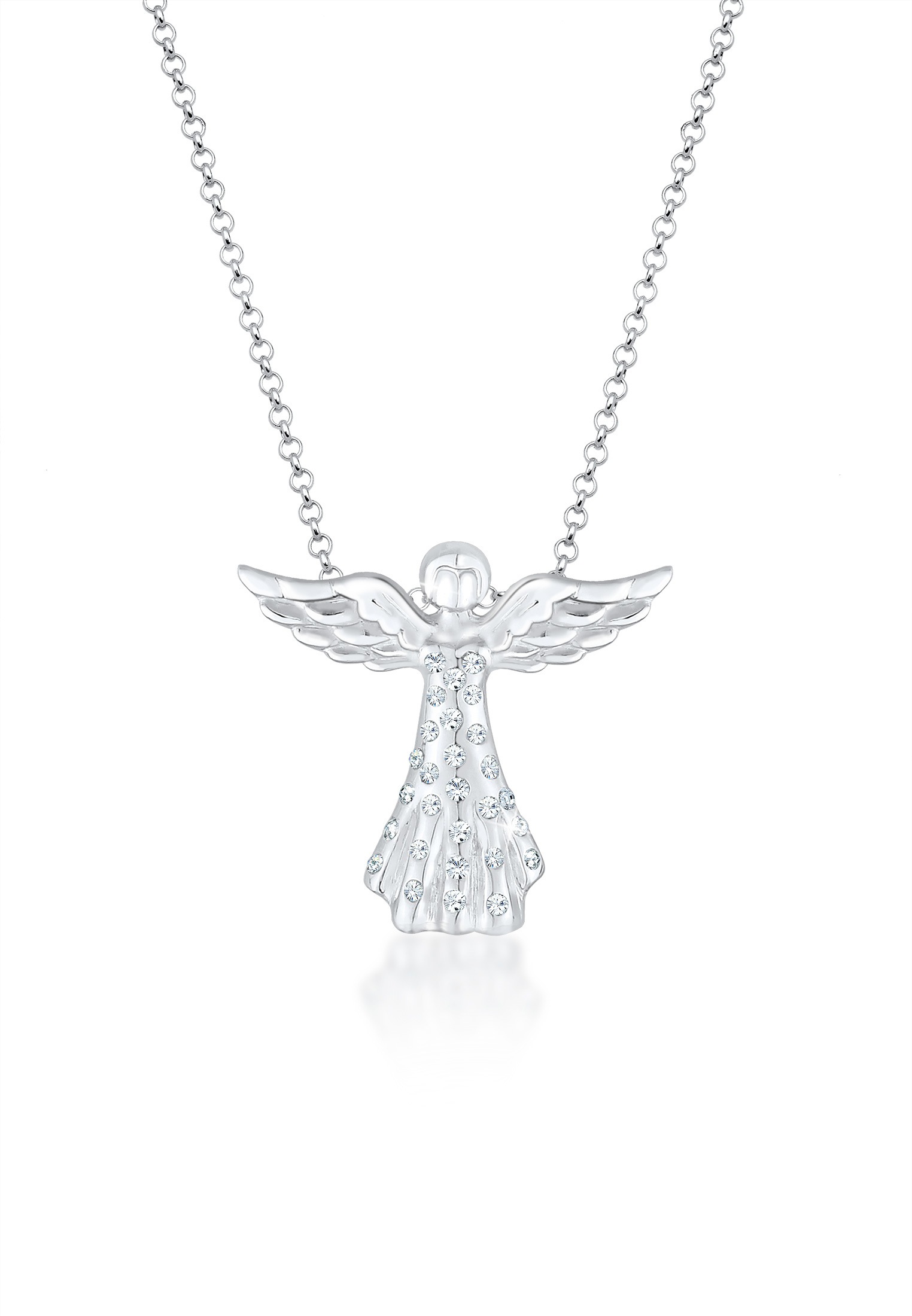 Elli Collierkettchen »Erbskette Engel Kristalle 925 Silber«