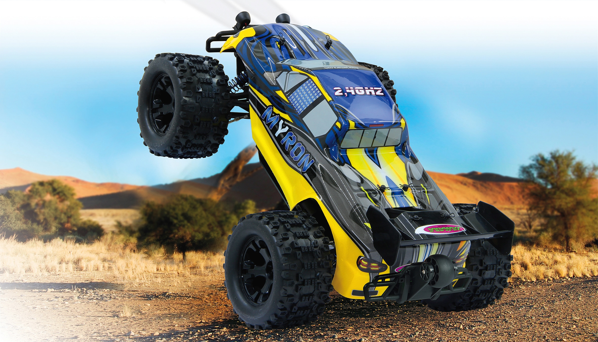 Jamara RC-Monstertruck »Myron Monstertruck BL 4WD«, 1:10, 2,4 GHz, mit LED