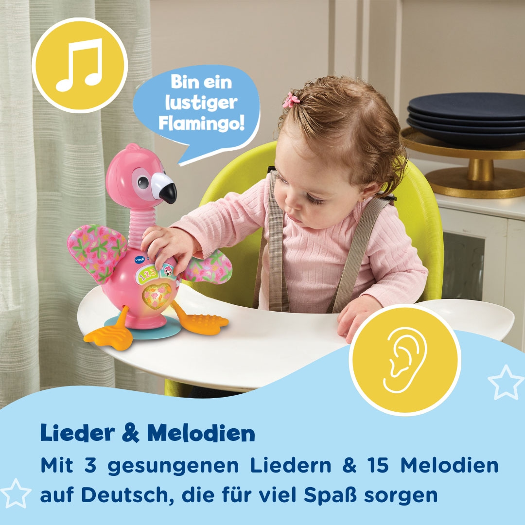 Vtech® Lernspielzeug »Vtech Baby, Wackel-Flamingo« mit Licht- und Sound