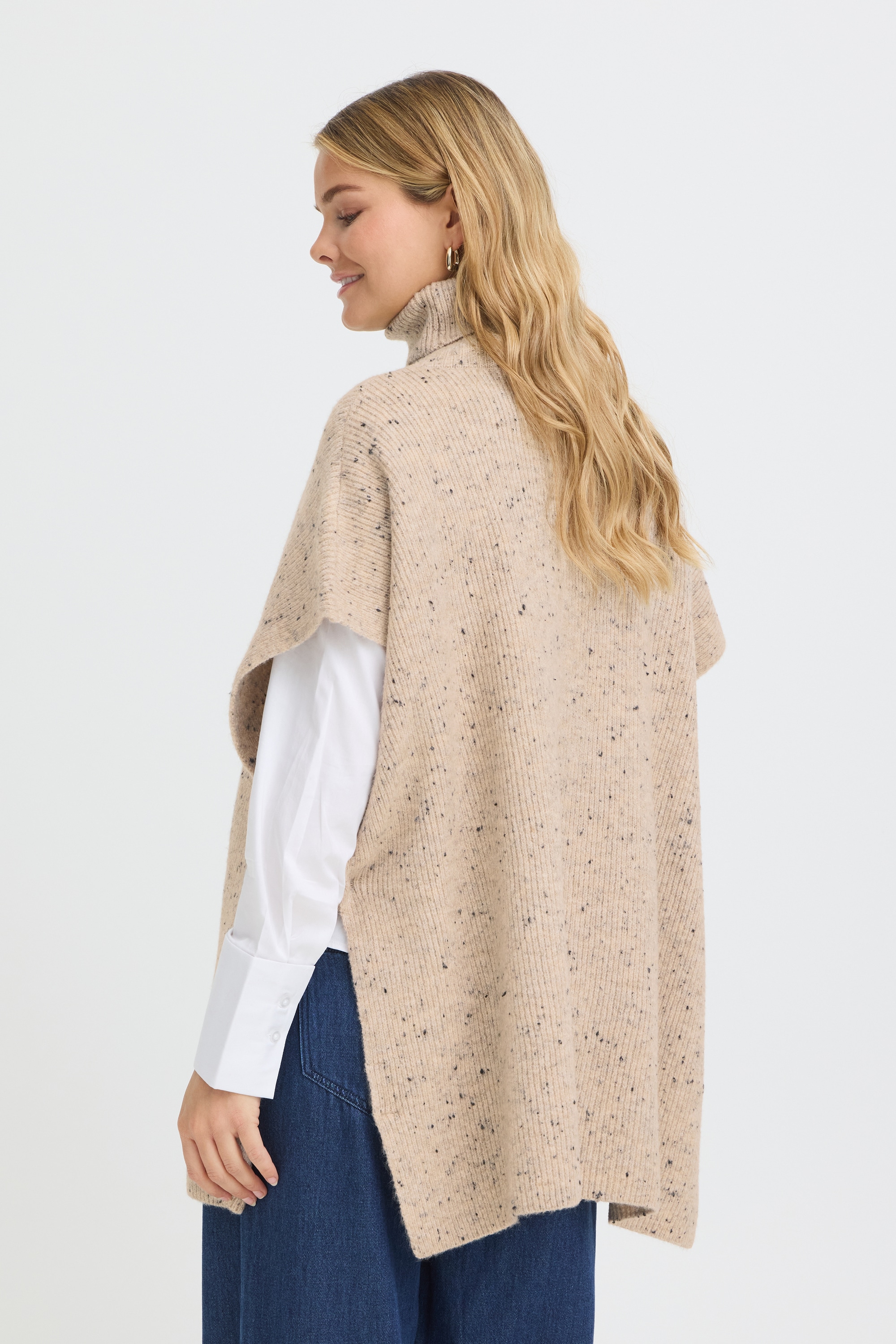 fransa Strickponcho »Damen Poncho FRNANNA«