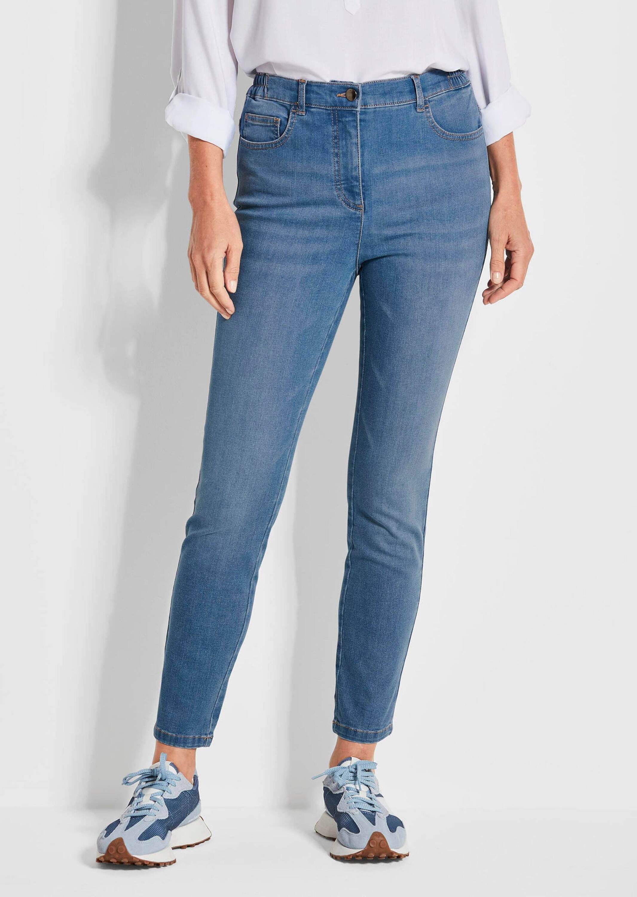 GOLDNER 7/8-Hose »Kurzgröße Slim Fit Jeans BELLA mit Dehnbund«