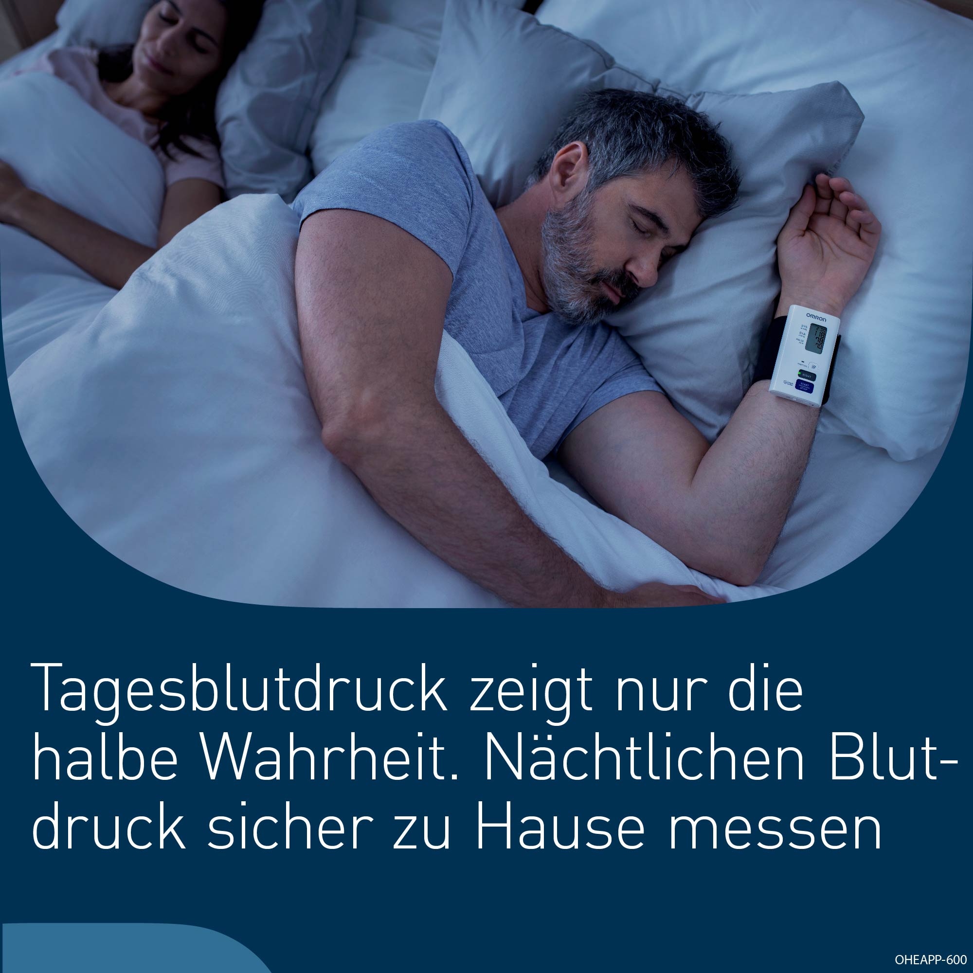 Omron Handgelenk-Blutdruckmessgerät »NightView«, geräuschlos, komfortabel, zur nächtlichen Blutdruckmessung zu Hause