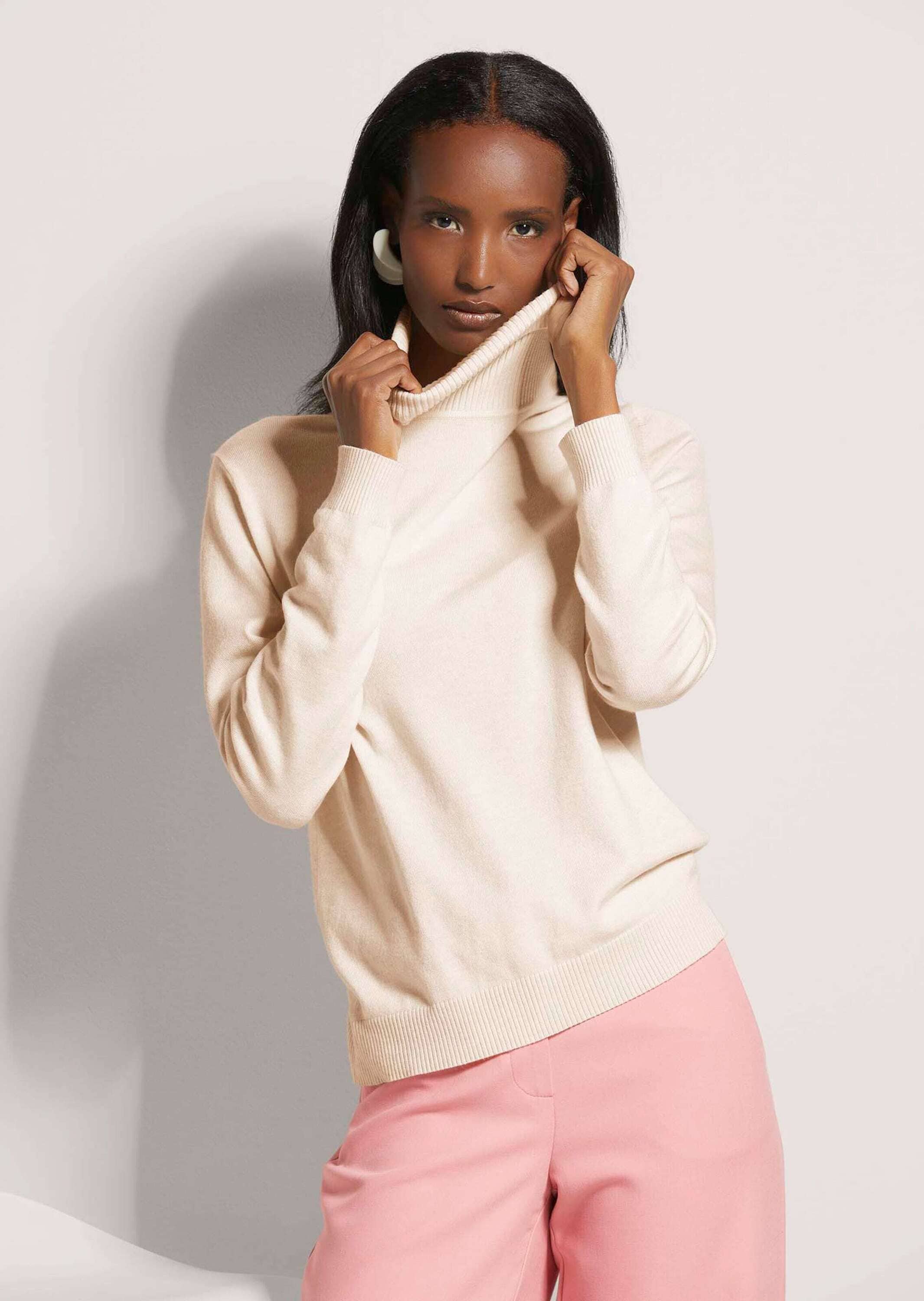 MADELEINE Longpullover »Strickpullover Schmaler Feinstrickpullover«