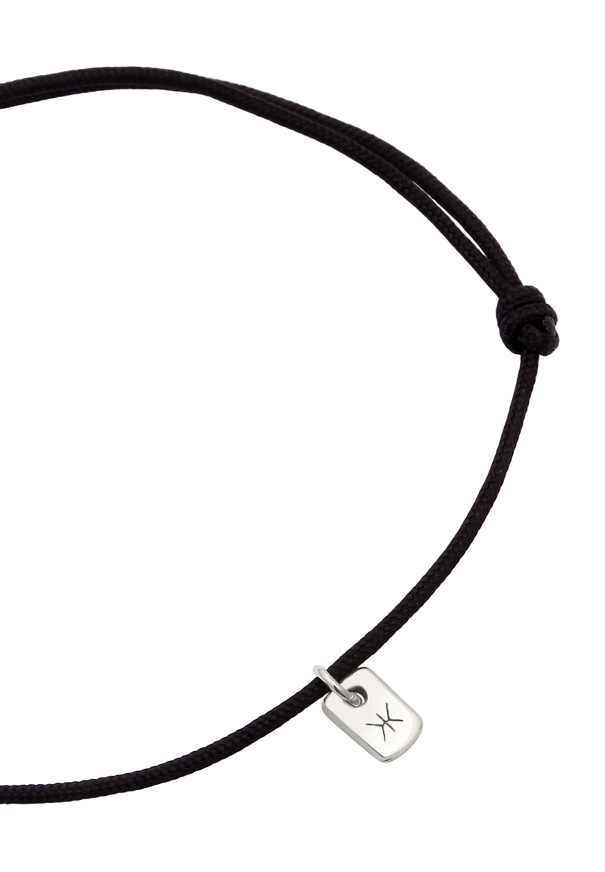 Kuzzoi Armkette »Armband Nylonband Kreis 925 Sterling Silber«