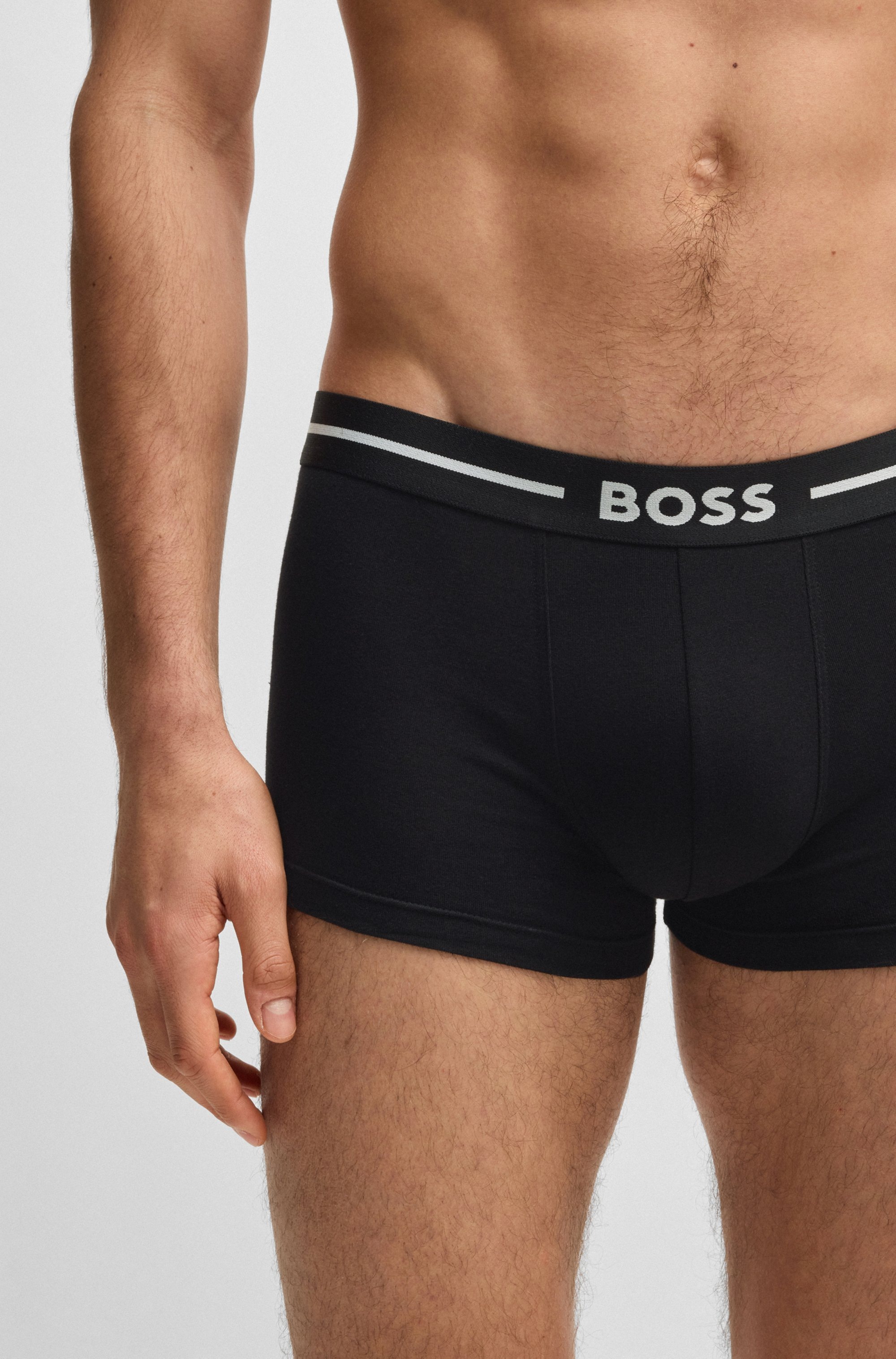 BOSS Trunk »Trunk 3P Bold«, (Packung, 3 St.), mit kontrastfarbenen Logoschriftzug