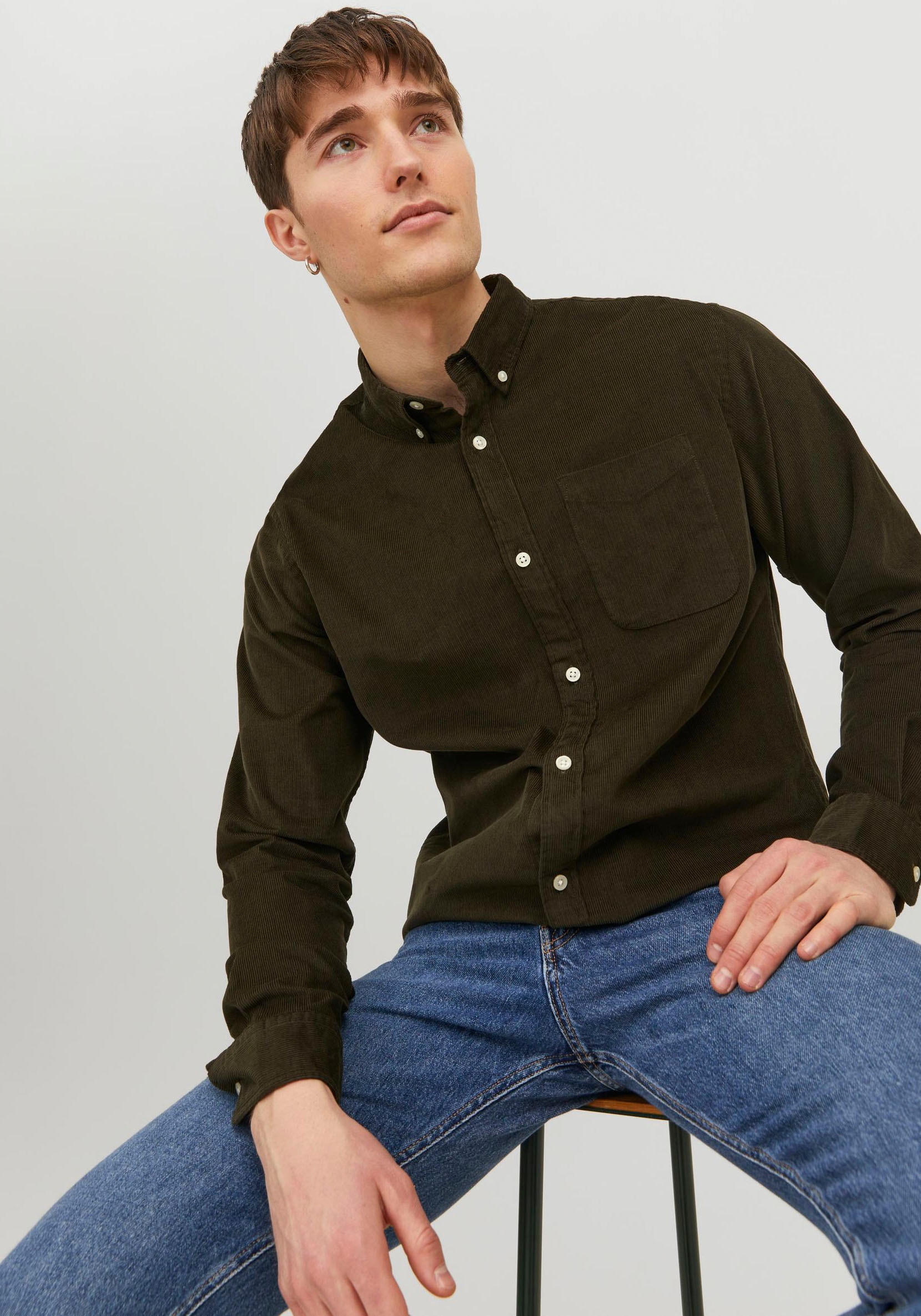 Jack & Jones Langarmhemd »JJECLASSIC CORD SHIRT LS SN«, aus Cord