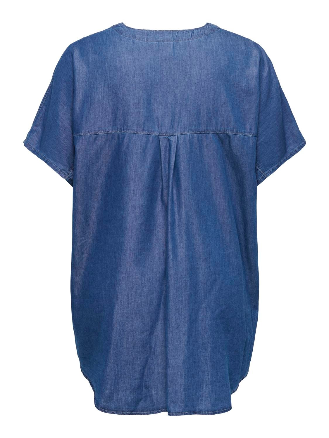 ONLY CARMAKOMA Kurzarmbluse »CARBEA S/S TUNIC DNM GUA«