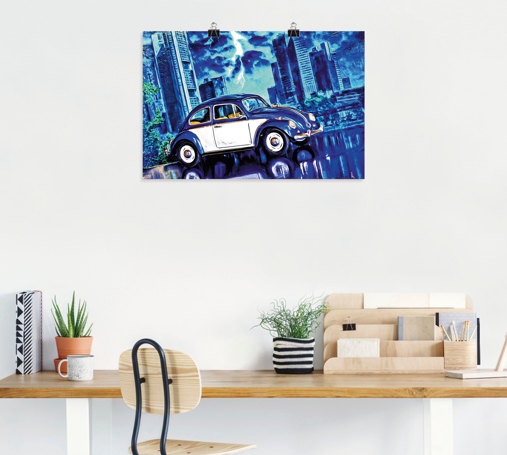 Artland Wandbild »Nachts«, Auto, (1 St.), als Alubild, Leinwandbild, Wandaufkleber oder Poster in versch. Größen
