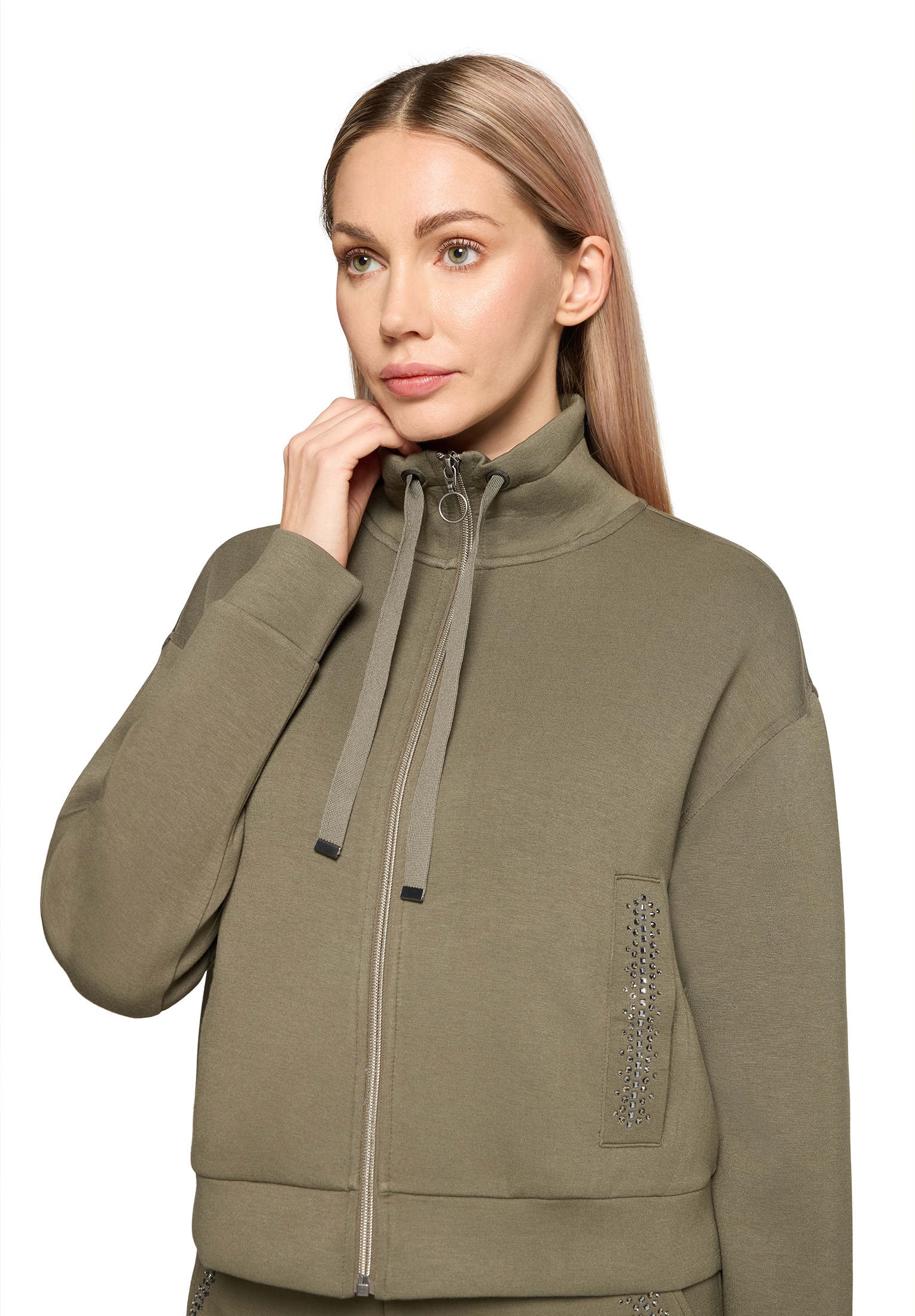 Betty Barclay Sweatshirt »Shirtjacke mit Rippenstruktur«
