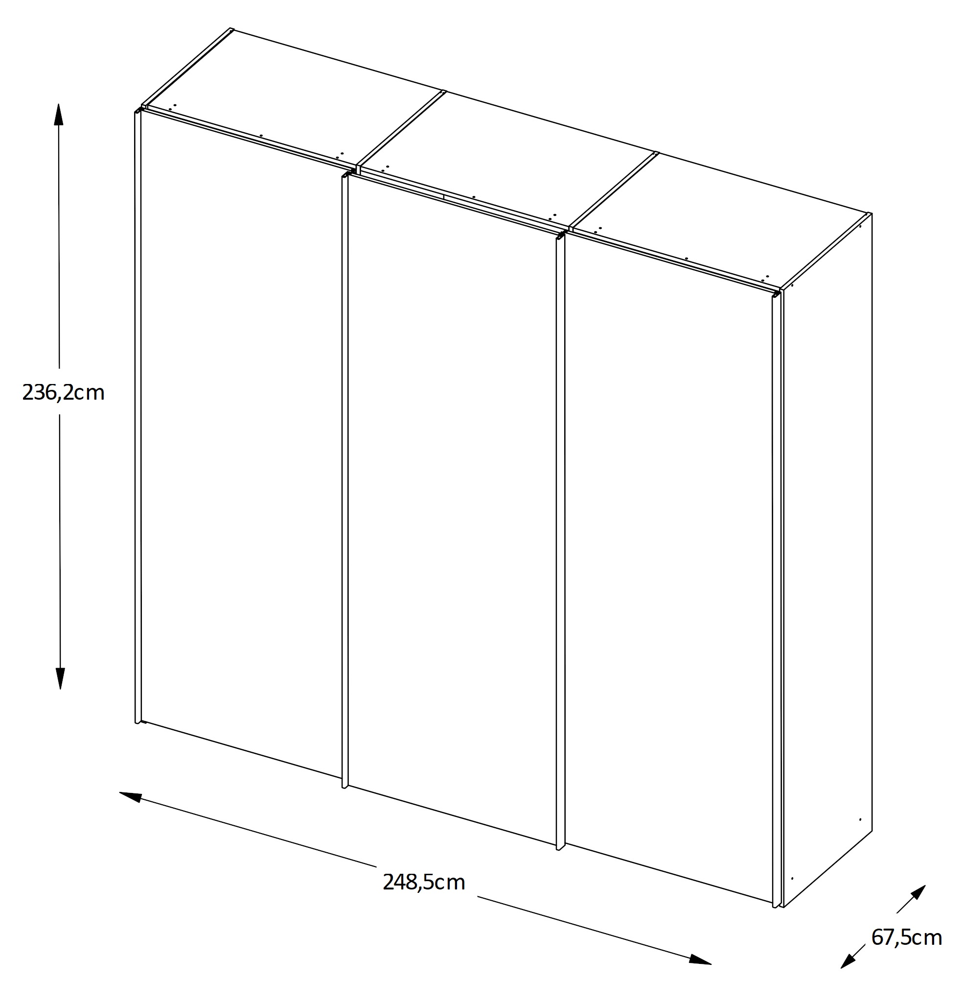STAUD Schwebetürenschrank »Sinfonie Plus, edles Design in hochwertiger Qualität, Made in Germany« Mit Spiegeltür und vier verschiedenen Ausstattungsvarianten