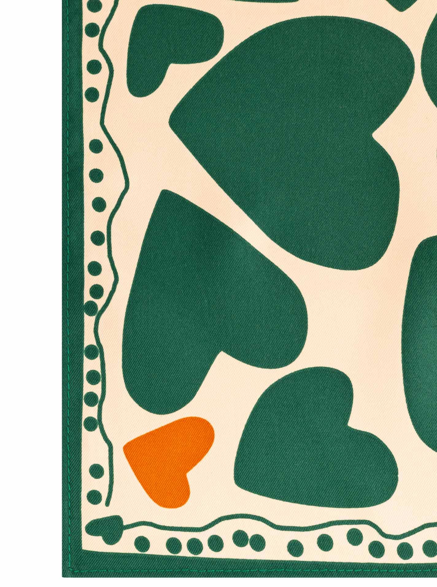 Zwillingsherz Halstuch »"Herz'"« mit Herzmotiv, glänzend