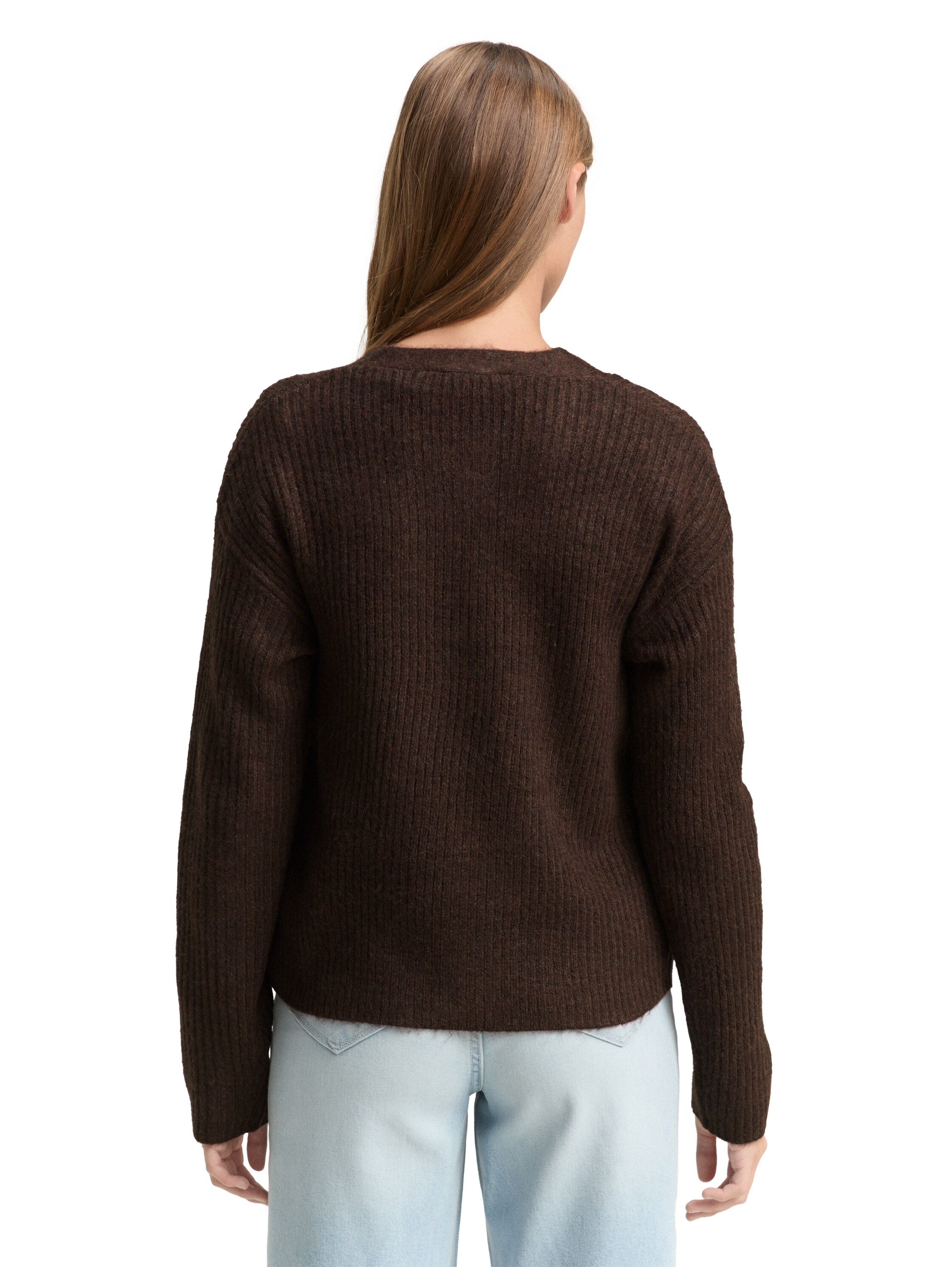 TOM TAILOR Denim Cardigan, mit Struktur