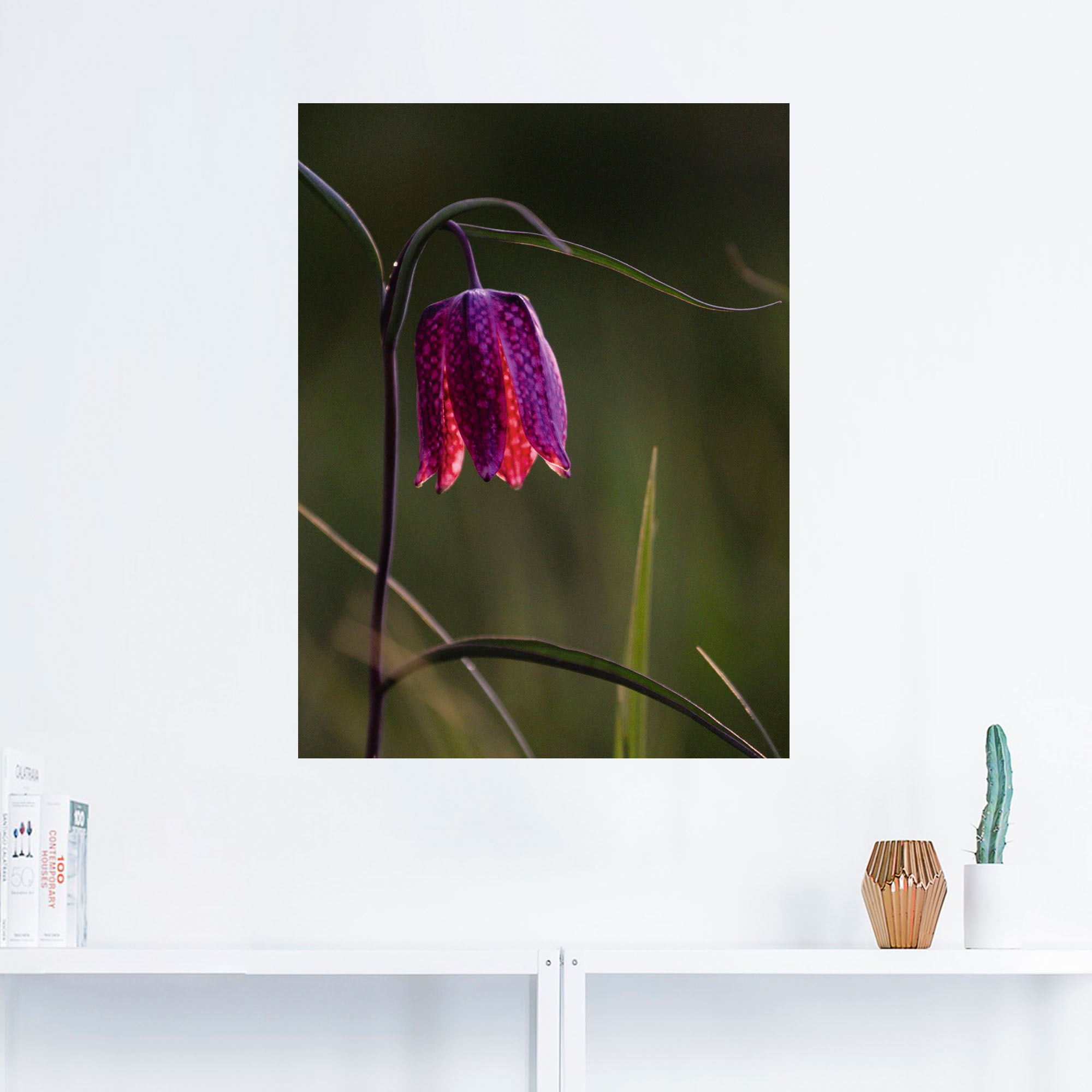 Artland Wandbild »Leuchtende Schachbrettblume«, Blumen, (1 St.), als Alubild, Leinwandbild, Wandaufkleber oder Poster in versch. Größen