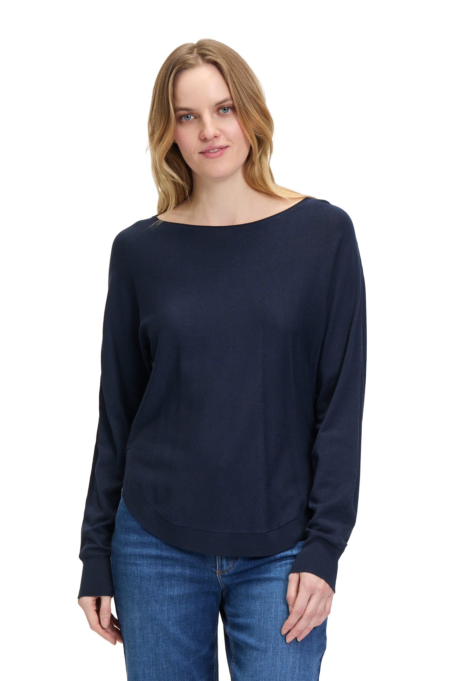 Betty&Co Rundhalspullover »Feinstrickpullover mit U-Boot-Ausschnitt«
