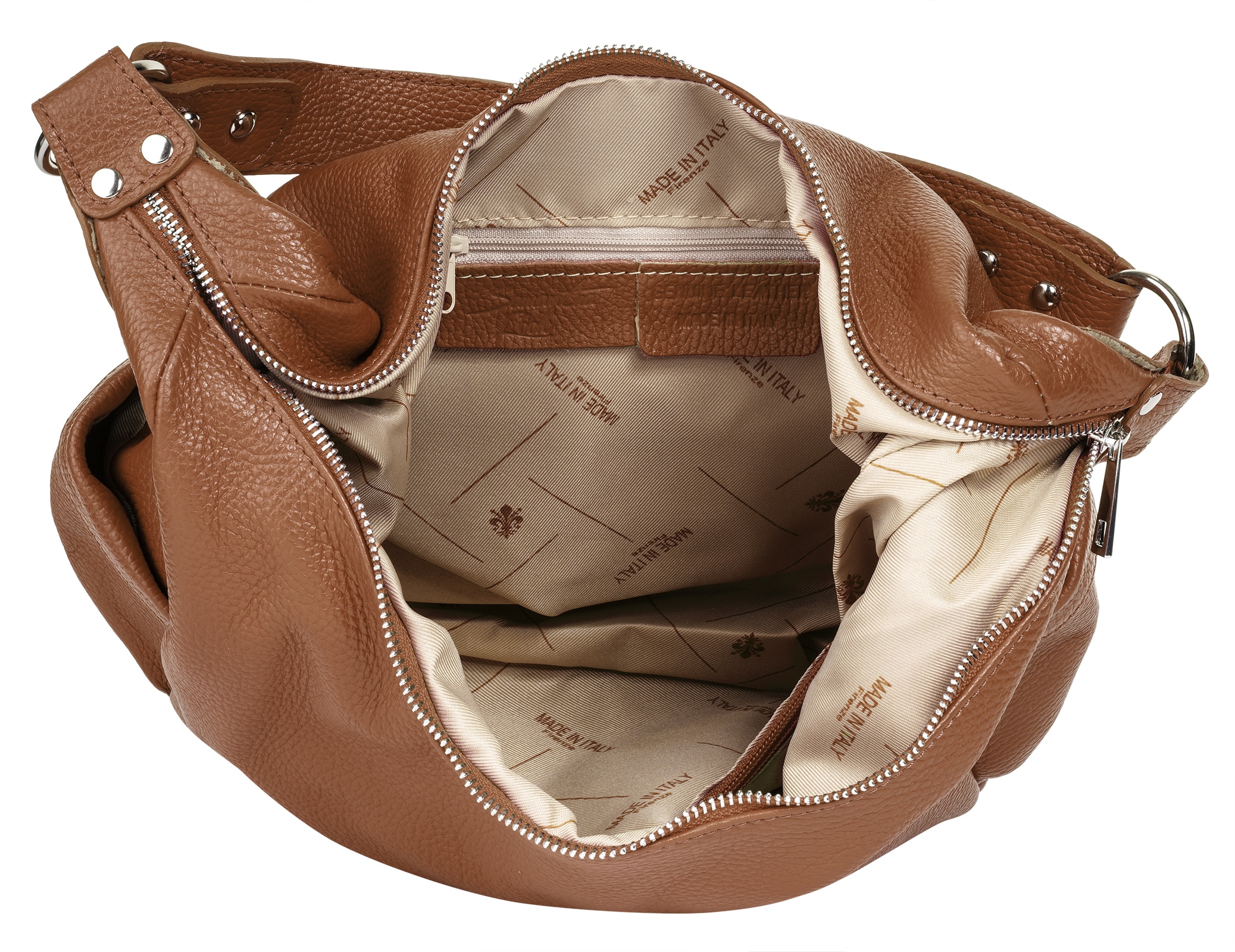 Samantha Look Shopper echt Leder, Made in Italy