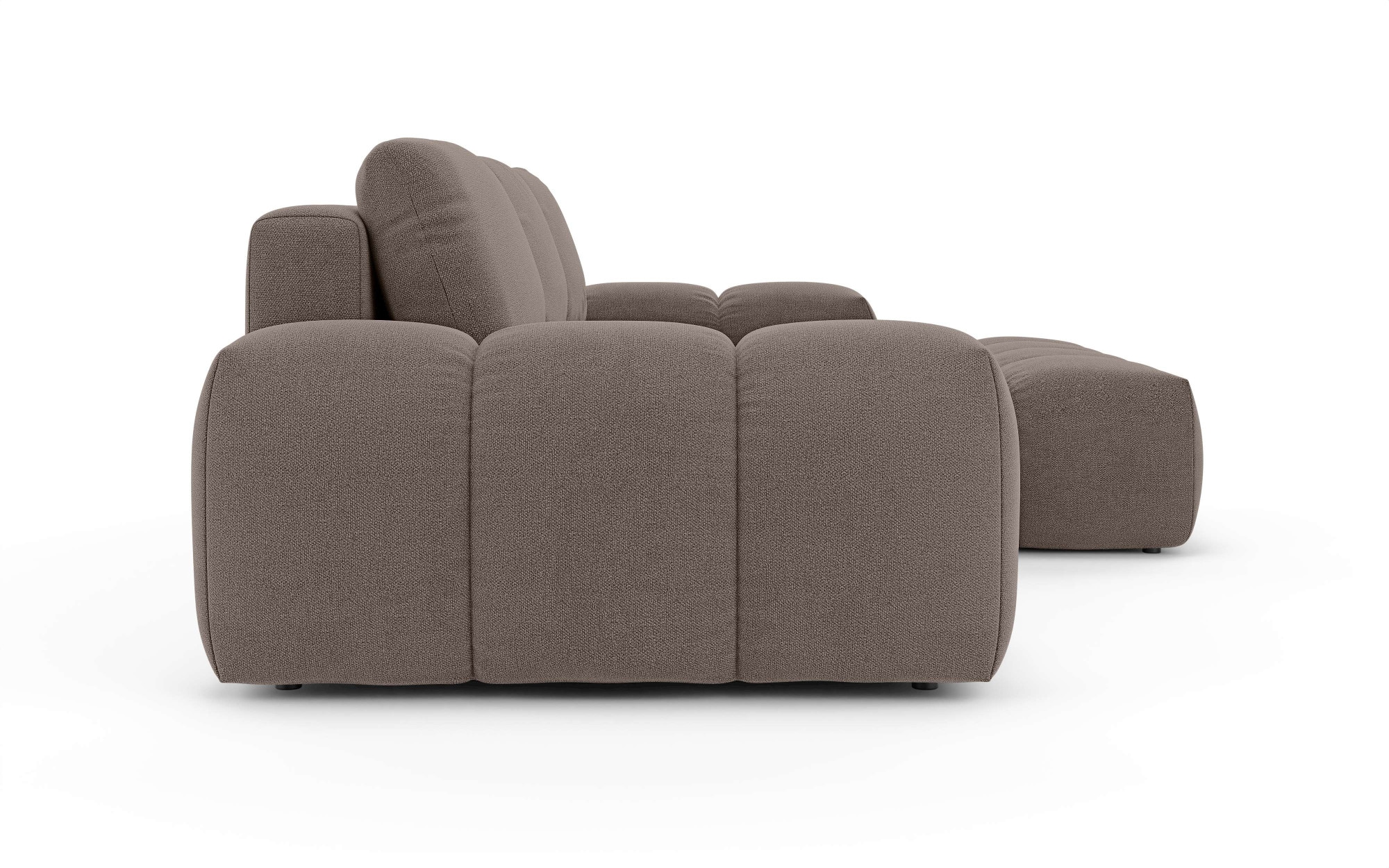 INOSIGN Ecksofa »AZITA klein optionale Schlafsofa mit Bettkasten, B/T/H: 270/166,5/84cm«, L-Form mit Wellenunterfederung, Bubble-Optik