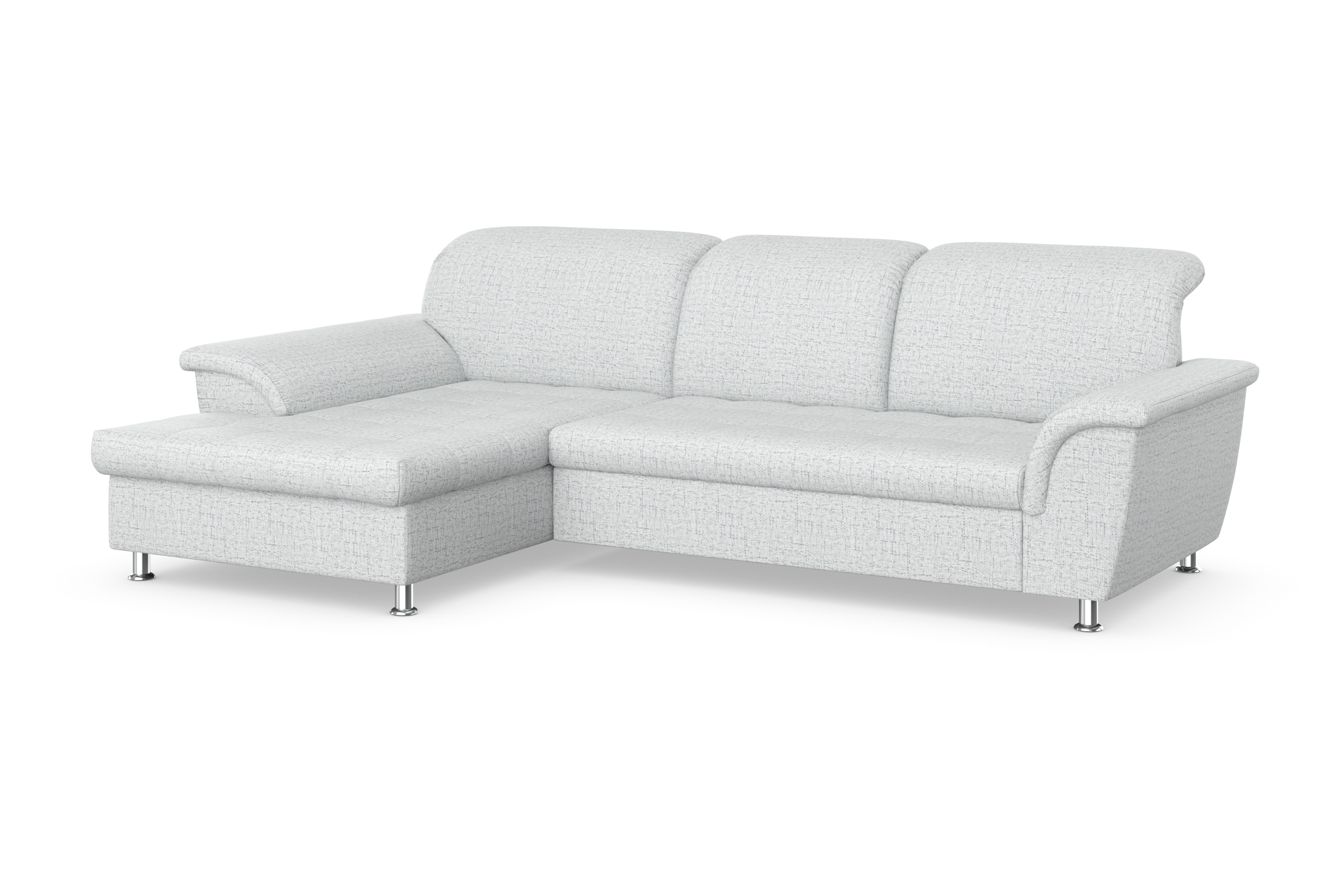 DOMO collection Ecksofa Franzi, wahlweise mit Bettfunktion, Bettkasten und Kopfteilverstellung