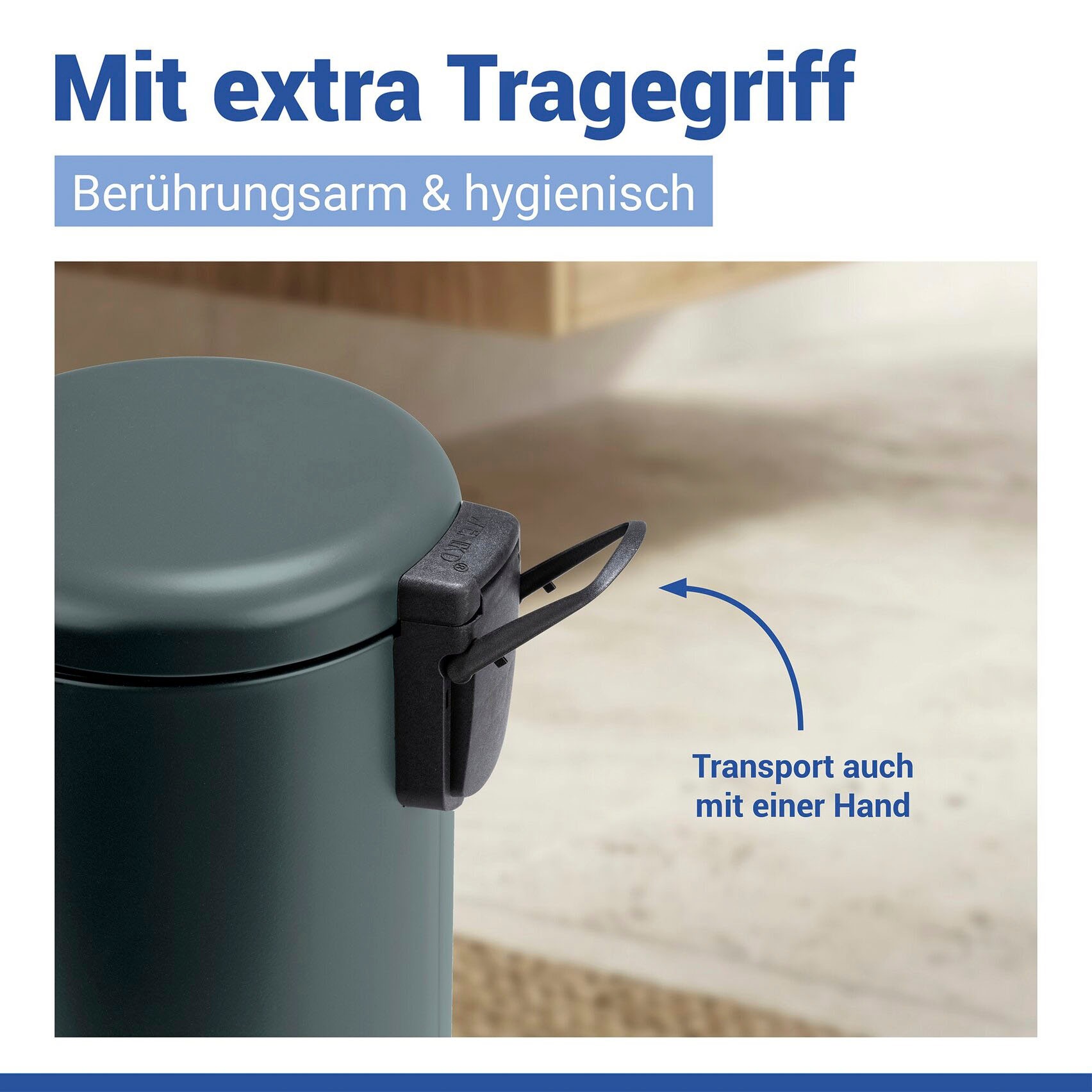 WENKO Kosmetikeimer »Leman« 3 Liter, BxTxH: 17x25x22,5 cm
