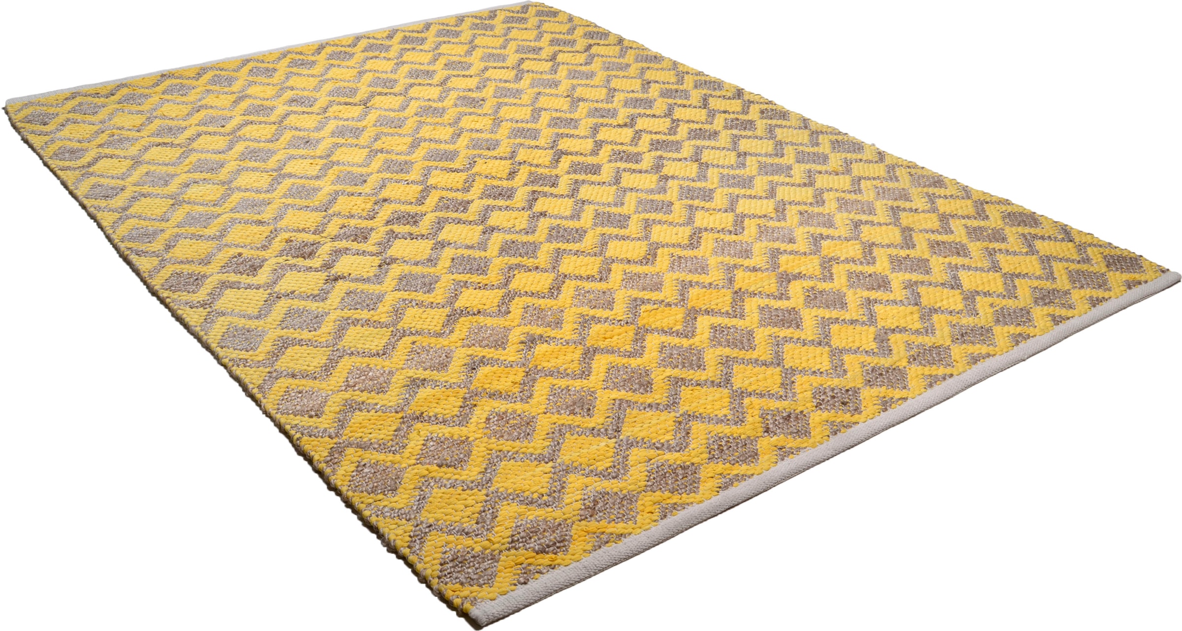 TOM TAILOR HOME Teppich »Geometric«, rechteckig, Flachgewebe, handgewebt, Material: 60% Baumwolle, 40% Jute