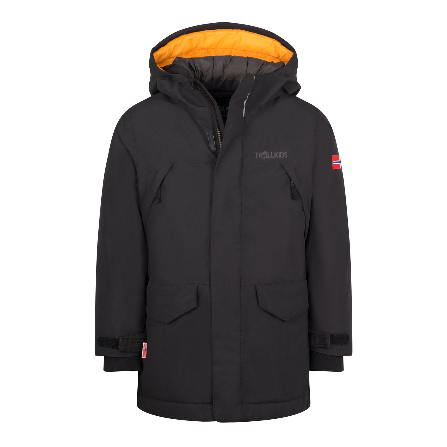Trollkids Mädchen Parka »KIDS HARSTAD JACKET« in schwarz, Größe 164