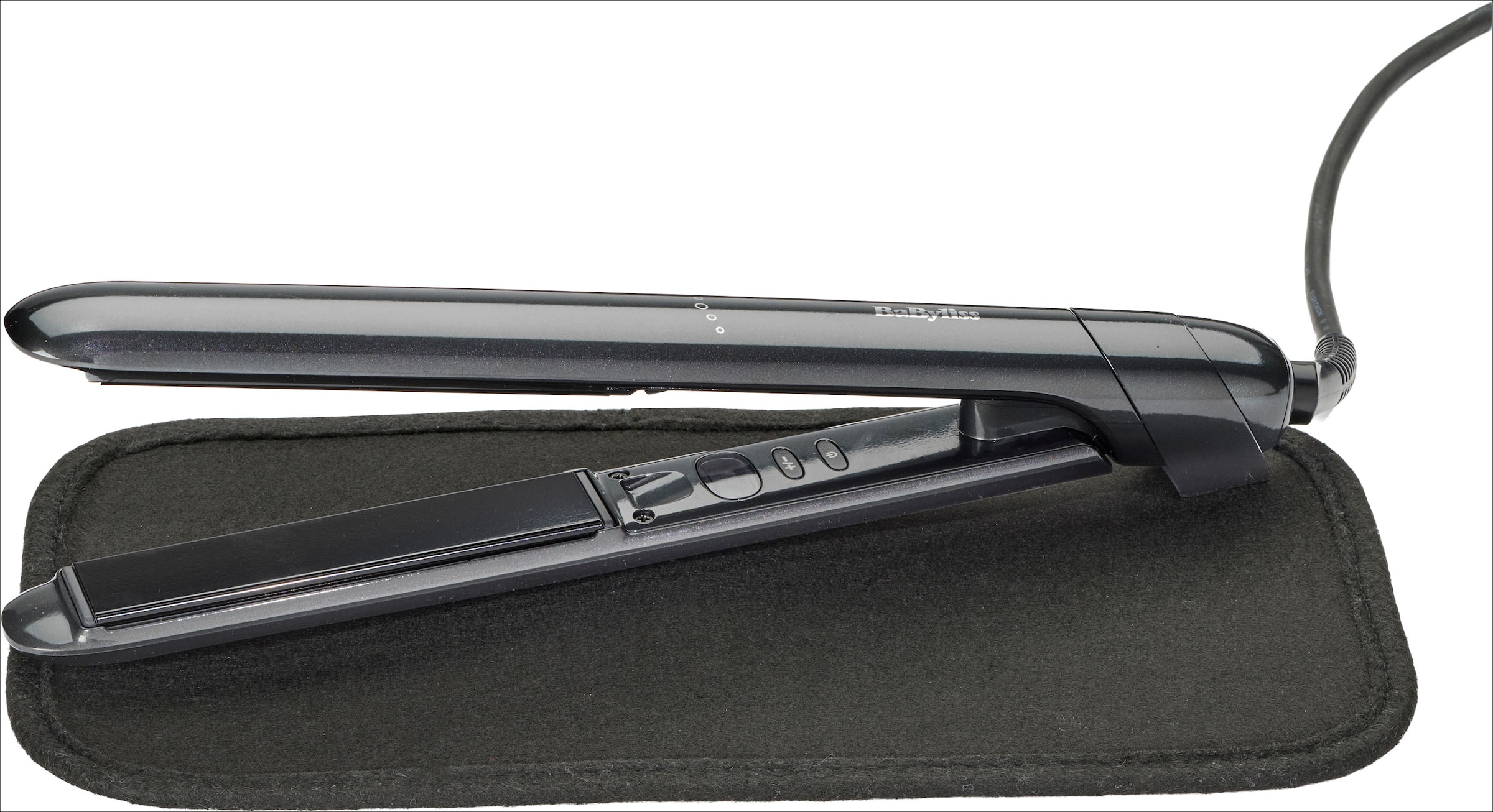 BaByliss Glätteisen »Titanium Shine professionelles Glätteisen, ST620E« Haarglätter, Titan-Keramikplatten, Ionen-Technologie, 5 Temperaturen