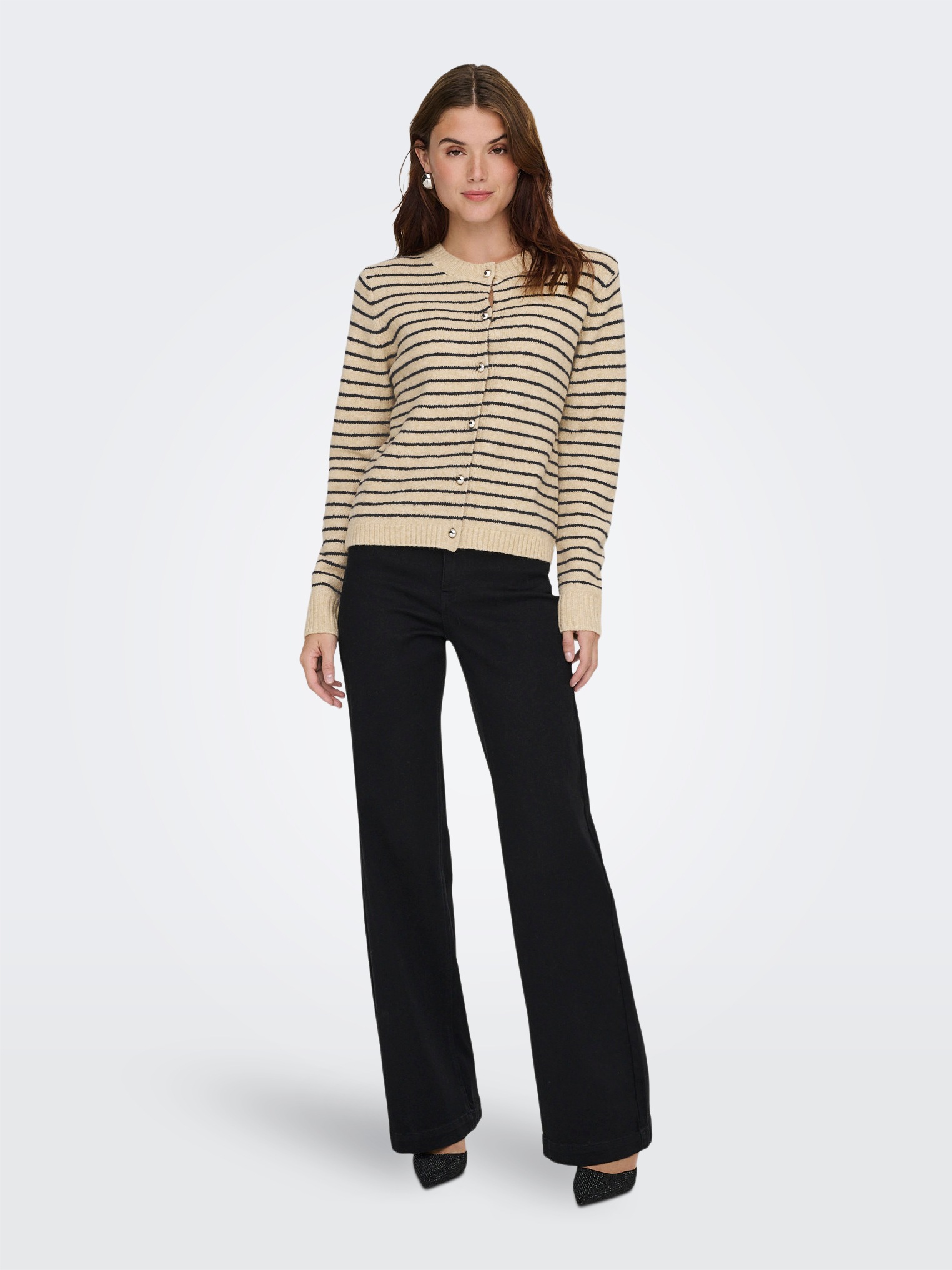 ONLY Strickjacke »ONLCHESTER LIFE LS STRIPE CARDI CC KNT«