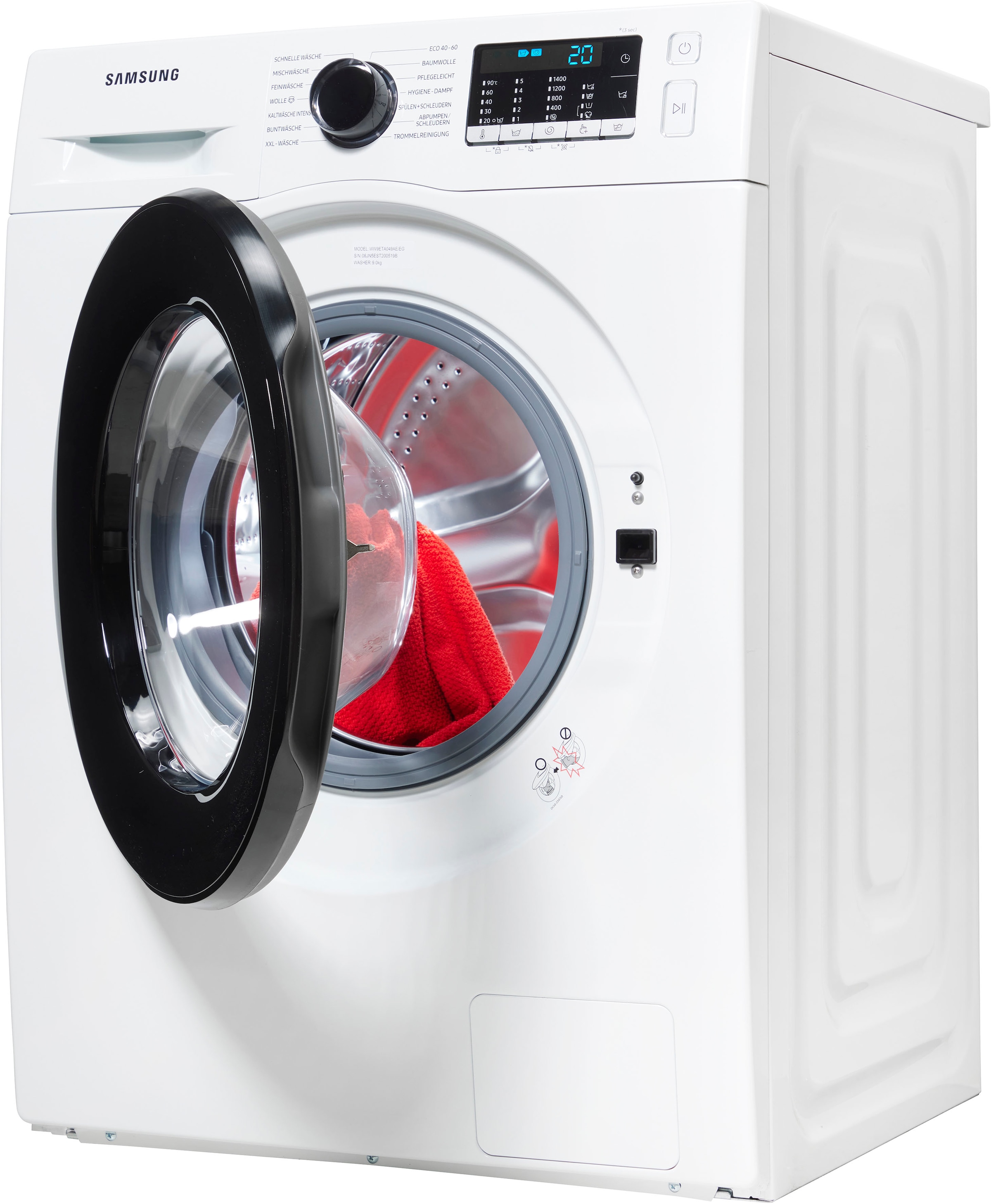 Samsung im Shop Waschmaschine 9 1400 U/min, Online OTTO kg, »WW9ETA049AE«, WW9ETA049AE, SchaumAktiv