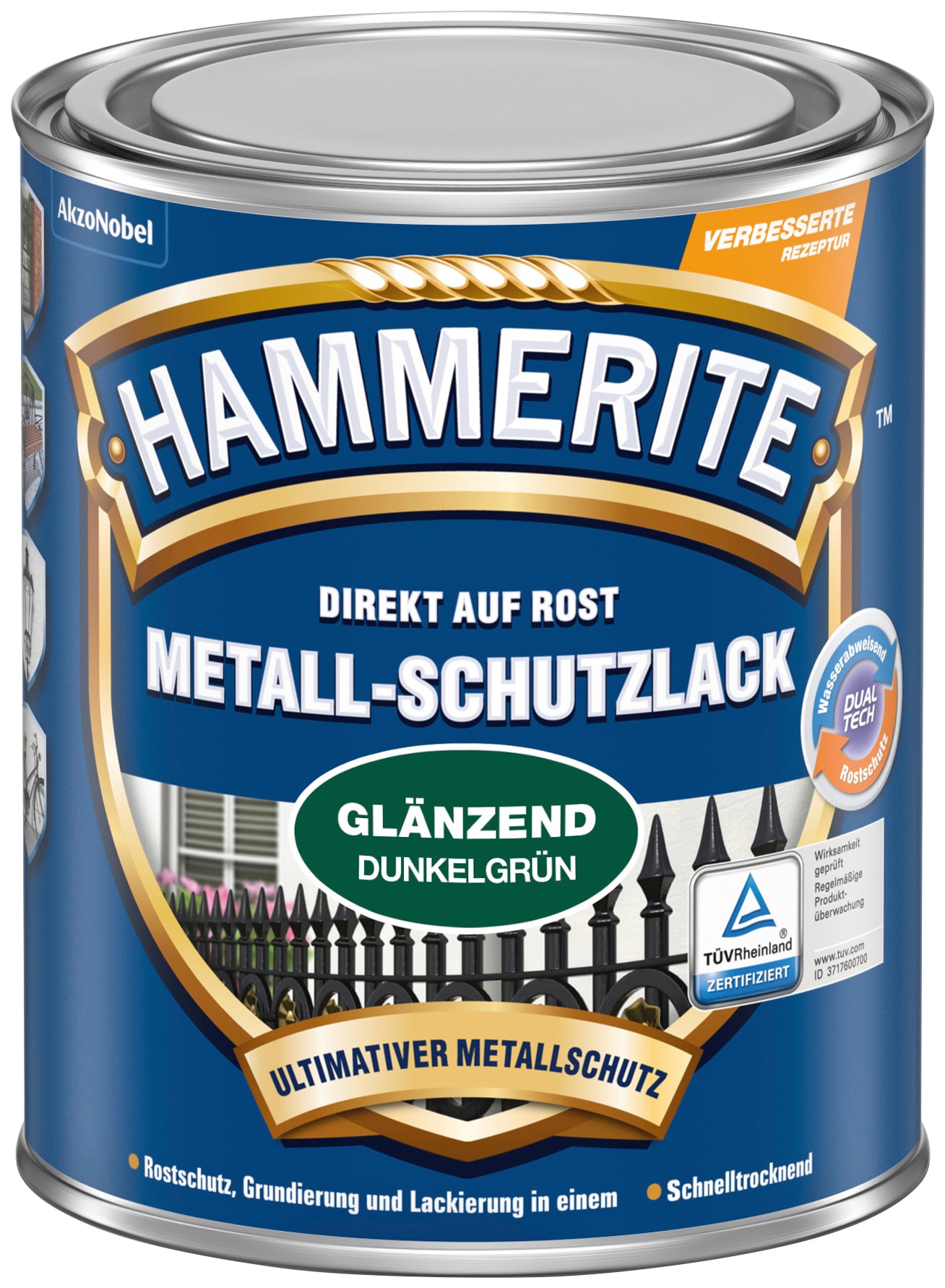 Hammerite Metallschutzlack »Glänzend«, 0,25 Liter, grün online bestellen  bei OTTO