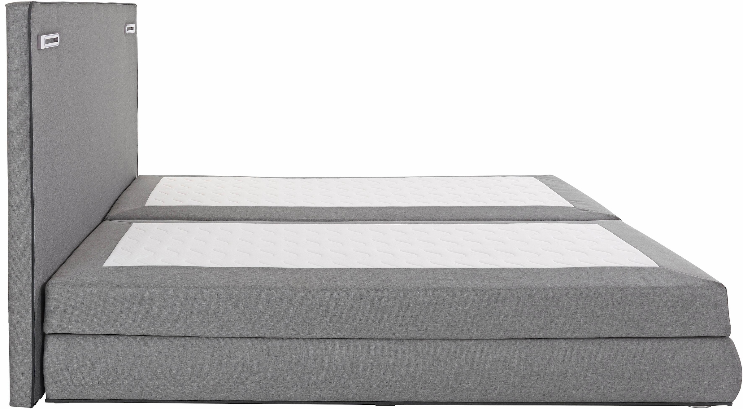 COLLECTION AB Boxspringbett »Rubona«, inkl. Bettkasten, LED-Beleuchtung und Topper