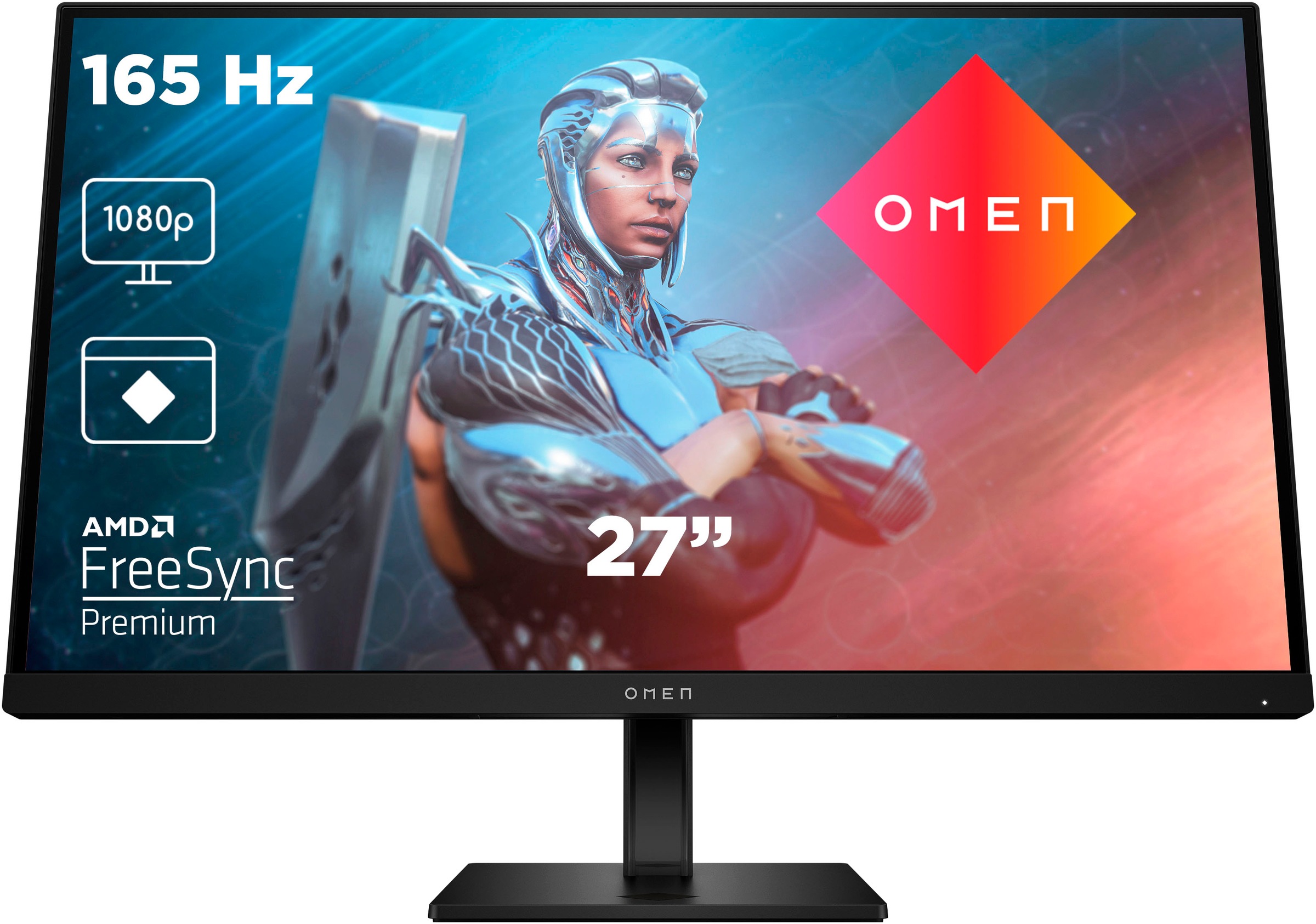 HP Gaming-Monitor »OMEN 27 G2 (HSD-0155-A)«, 69 cm/27 Zoll, 1920 x 1080 px, Full HD, 1 ms Reaktionszeit, 165 Hz