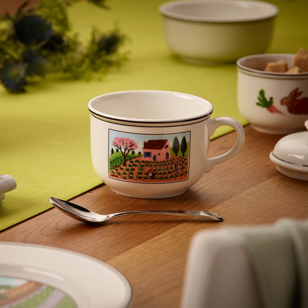 Villeroy & Boch Tasse »Cappuccinotasse mit Untertasse Design Naif 330 ml bunt«
