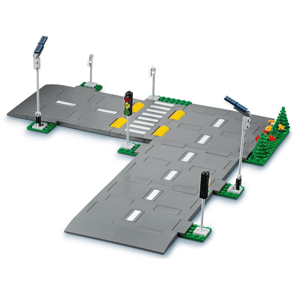LEGO® Konstruktionsspielsteine »Straßenkreuzung mit Ampeln (60304), LEGO® City Town«, (112 St.), Made in Europe
