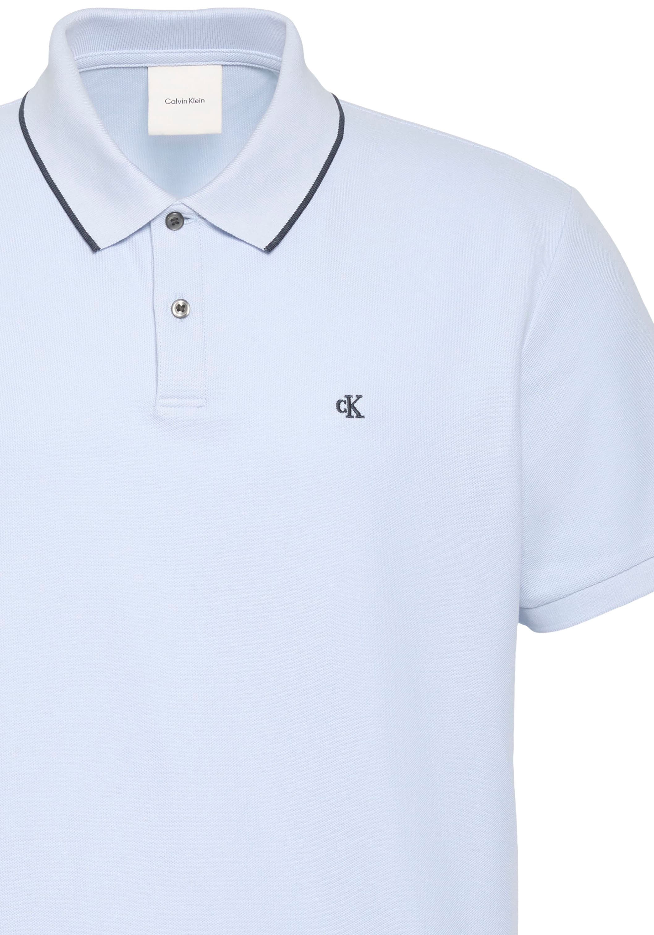 Calvin Klein Poloshirt »SS RFND PQ TPPD CLSS« Mit Rundhalsausschnitt