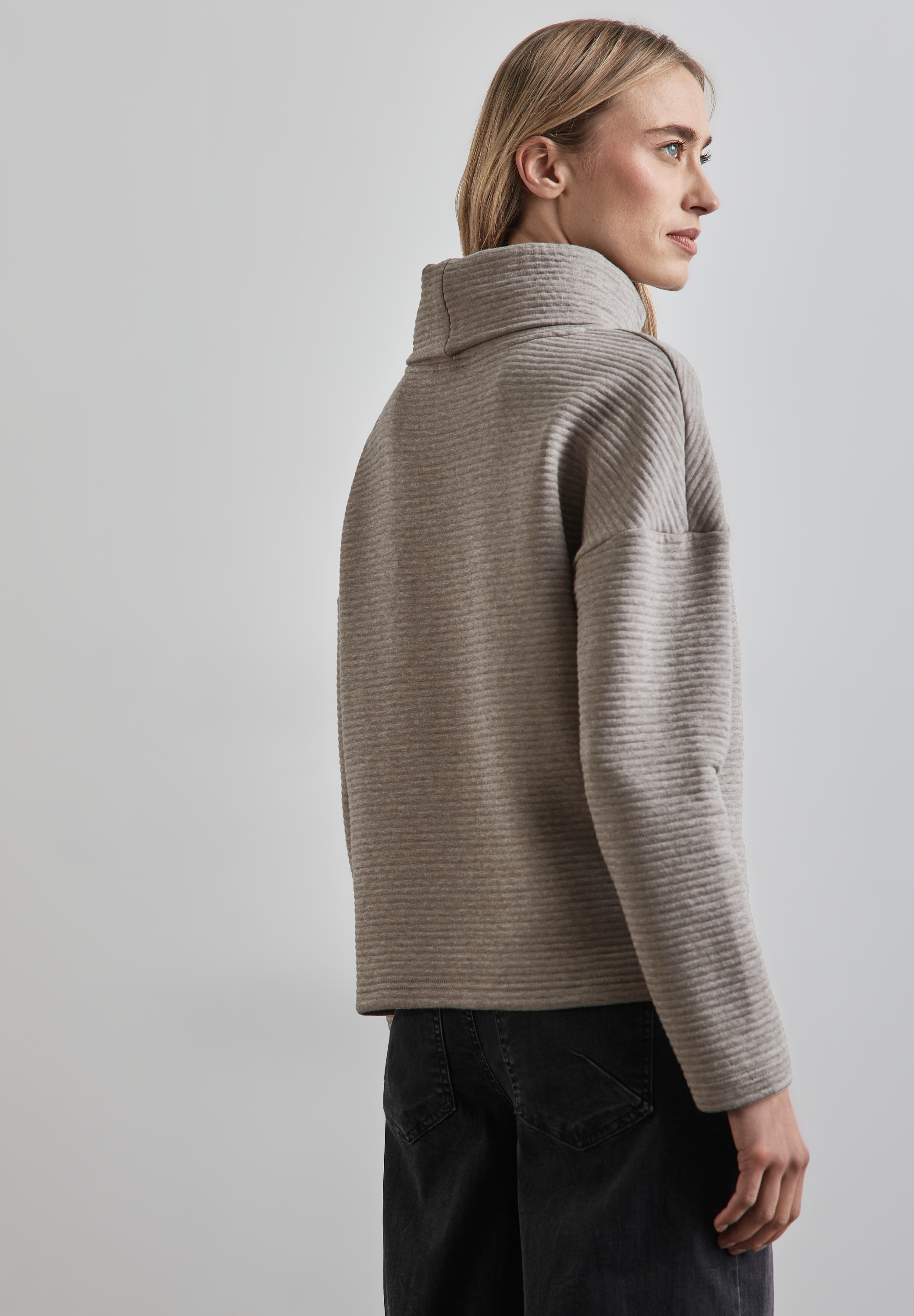 STREET ONE Langarmshirt, in Struktur-Optik