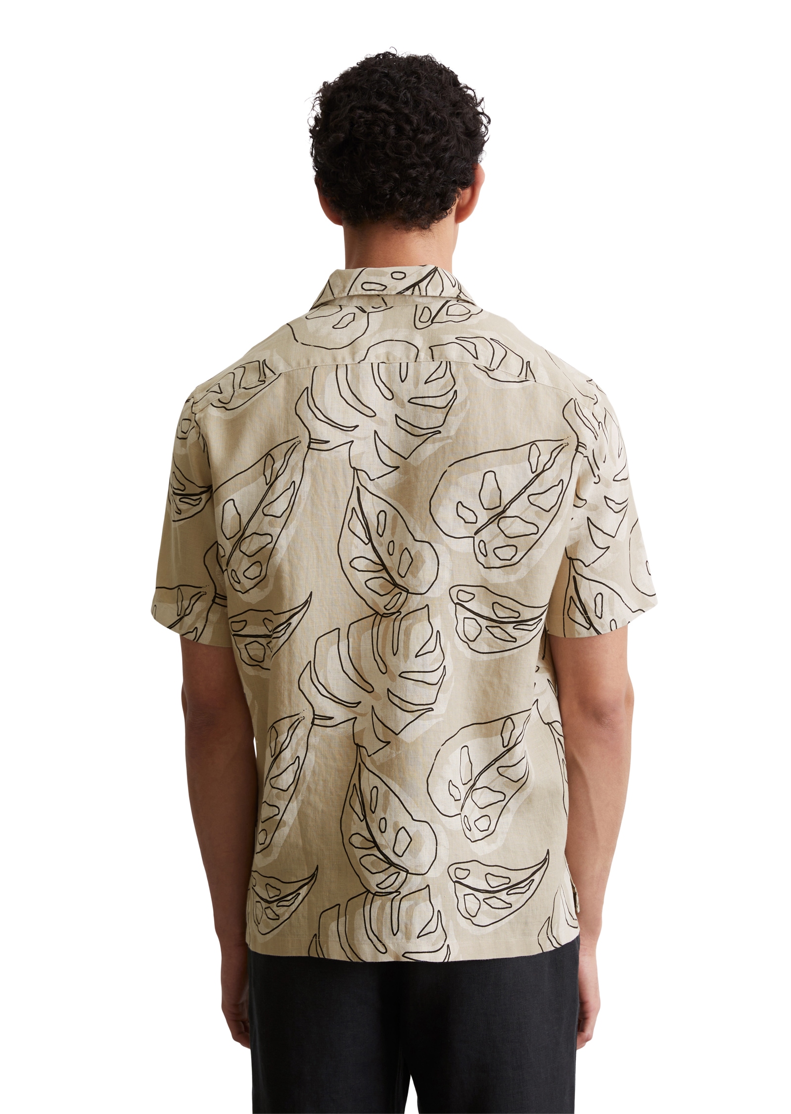 Marc O'Polo Leinenhemd, mit floralem Allover Print