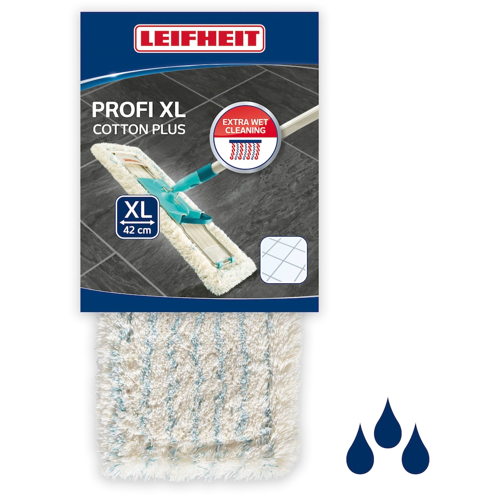 Leifheit Wischbezug »Profi cotton plus«, Baumwolle, 50,5 cmx20 cm, (1 St.)