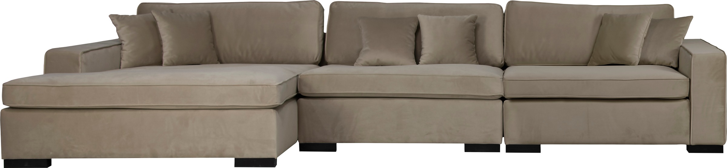 Home affaire Sofa-Eckelement »Skara XXL L-Form«, Lounge-Sofa XXL mit Federkern-Polsterung, in vielen Bezugsvarianten