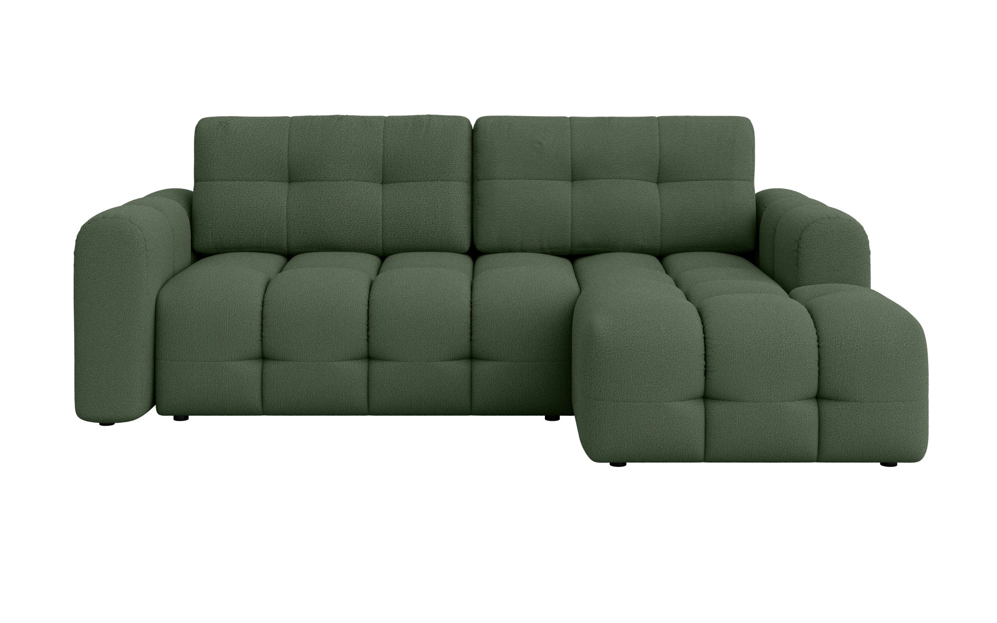 INOSIGN Ecksofa »Manilla, wahlweise mit Bettfunktion, B/T/H 265/170/91 cm«, L-Form mit Recamiere rechts/links bestellbar, Wellenunterfederung