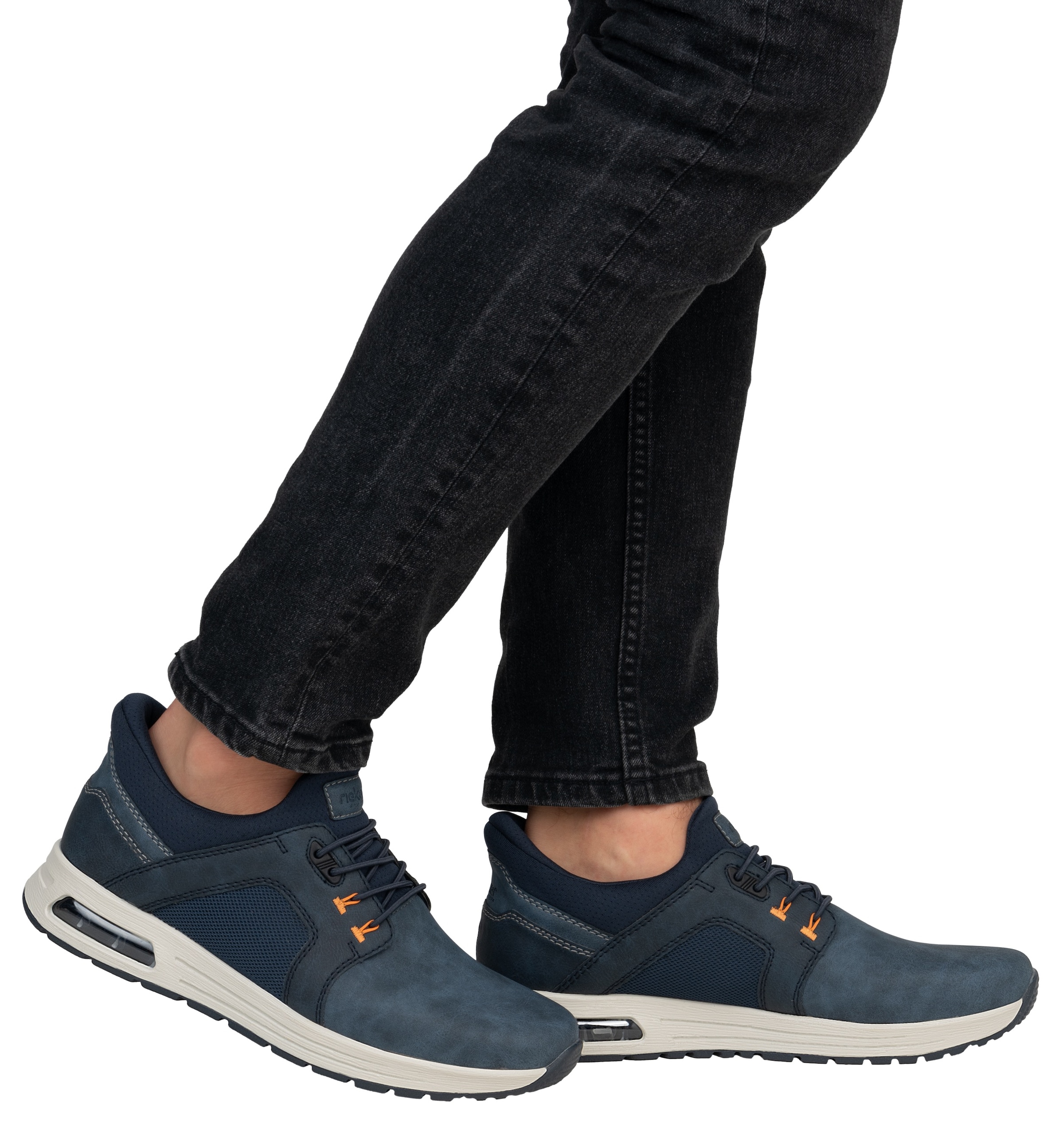 Rieker Slip-On Sneaker, Freizeitschuh, Halbschuh, Schlupfschuh mit gepolstertem Schaftrand